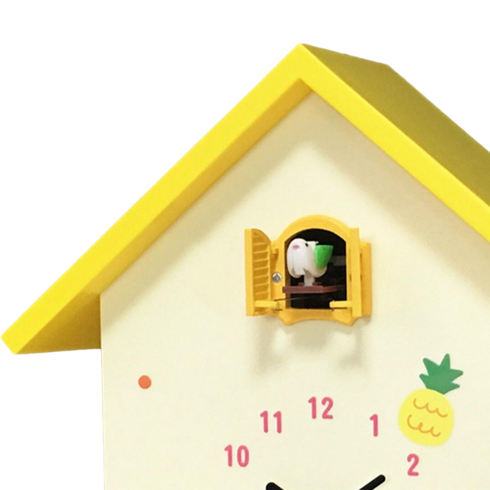 Cuckoo Clock Silent Non Ticking Birthday Gift Living Room Desktop Wall Clock Yellow w alarm clock