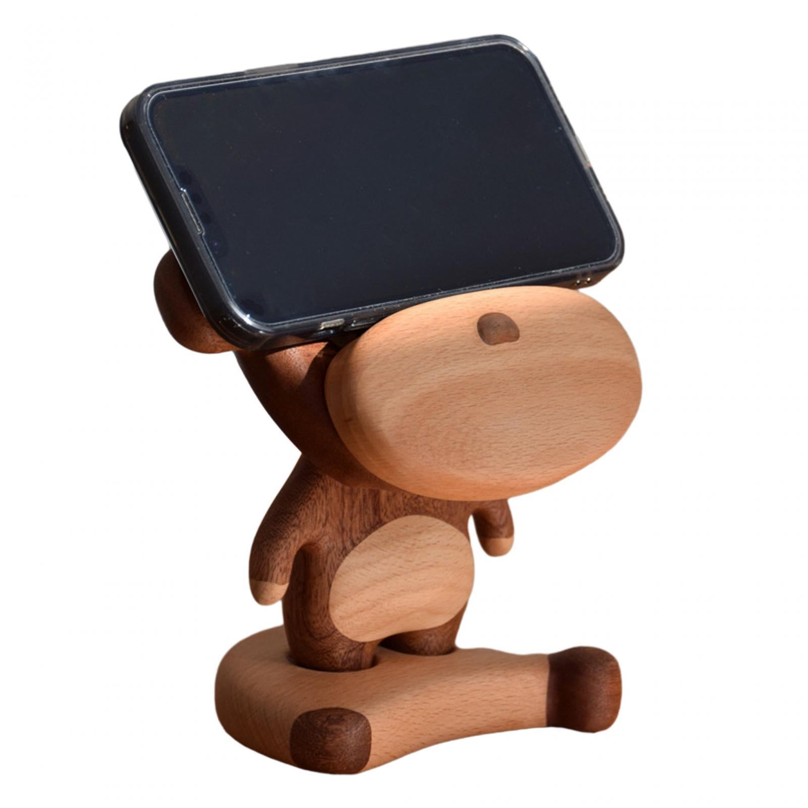 Monkey Figurine Phone Holder Cartoon Phone Bracket for Restaurant Hotel Cafe