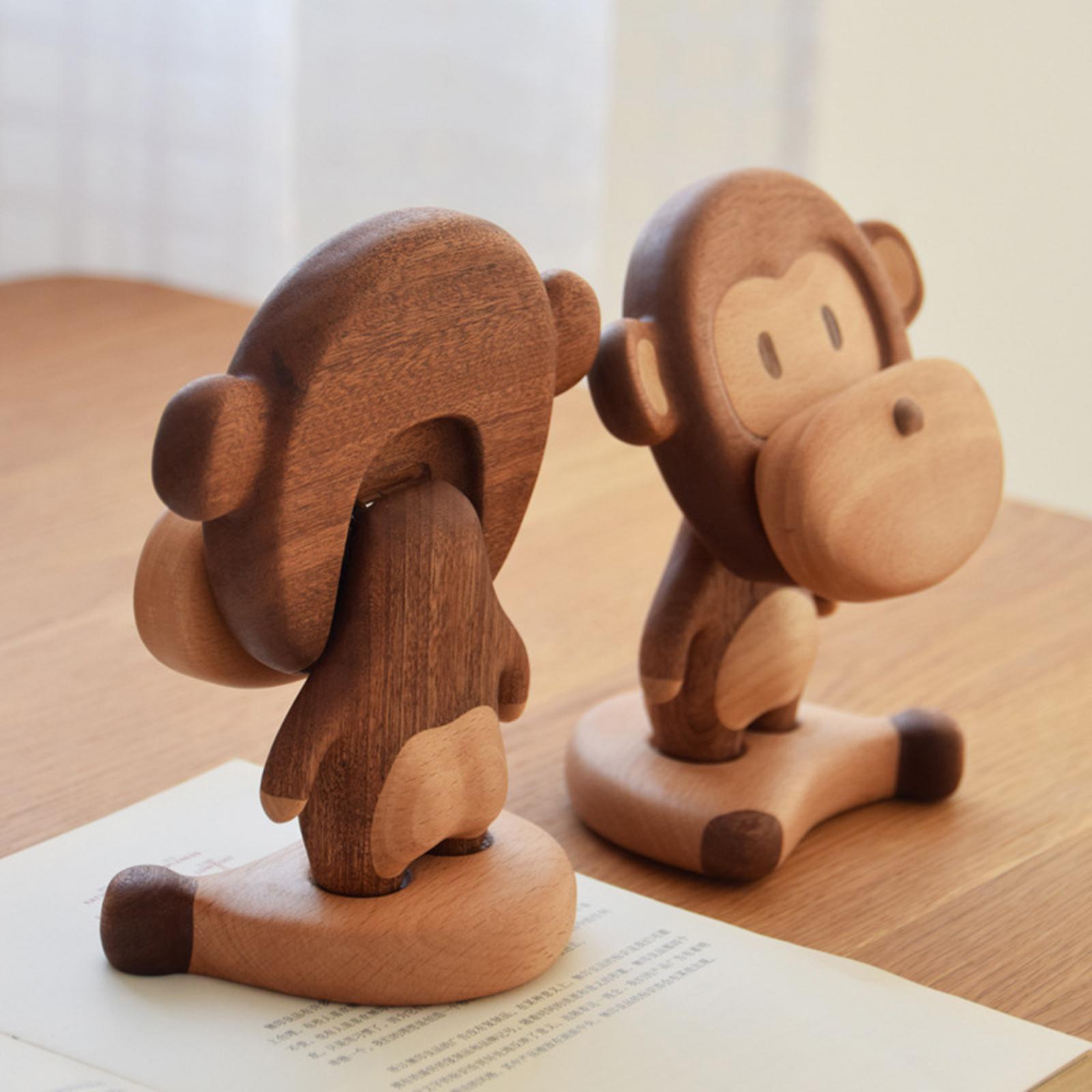 Monkey Figurine Phone Holder Cartoon Phone Bracket for Restaurant Hotel Cafe