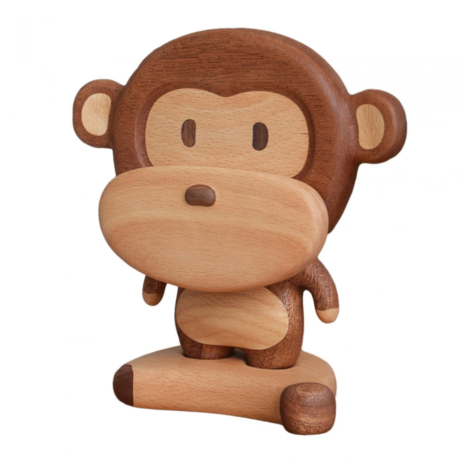 Monkey Figurine Phone Holder Cartoon Phone Bracket for Restaurant Hotel Cafe