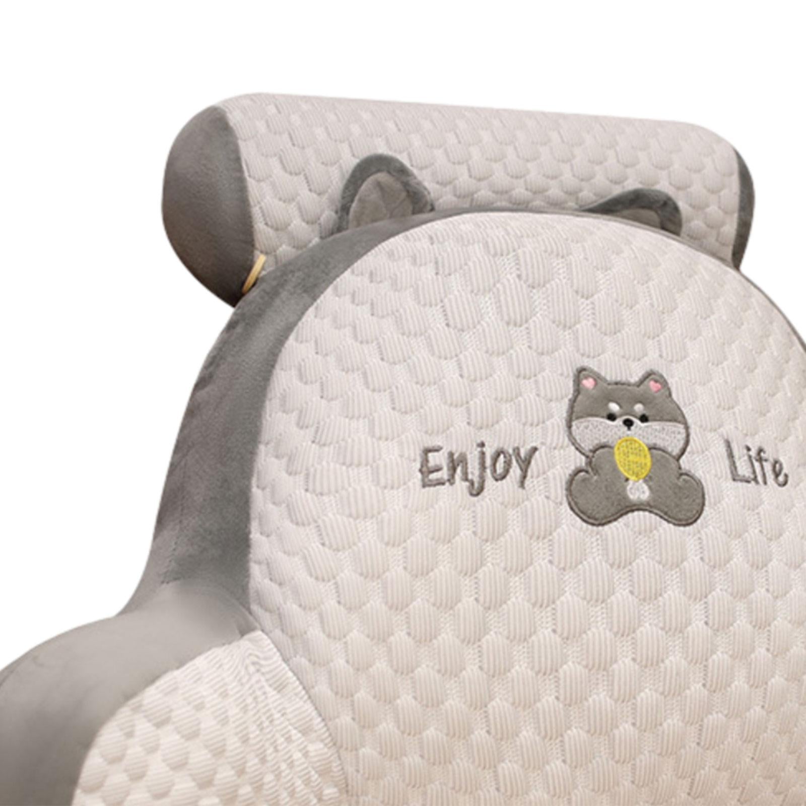 Throw Pillow Floor Pillow Cute 3D Shaped Cushion for Bed Home Office Bedroom Gray Husky
