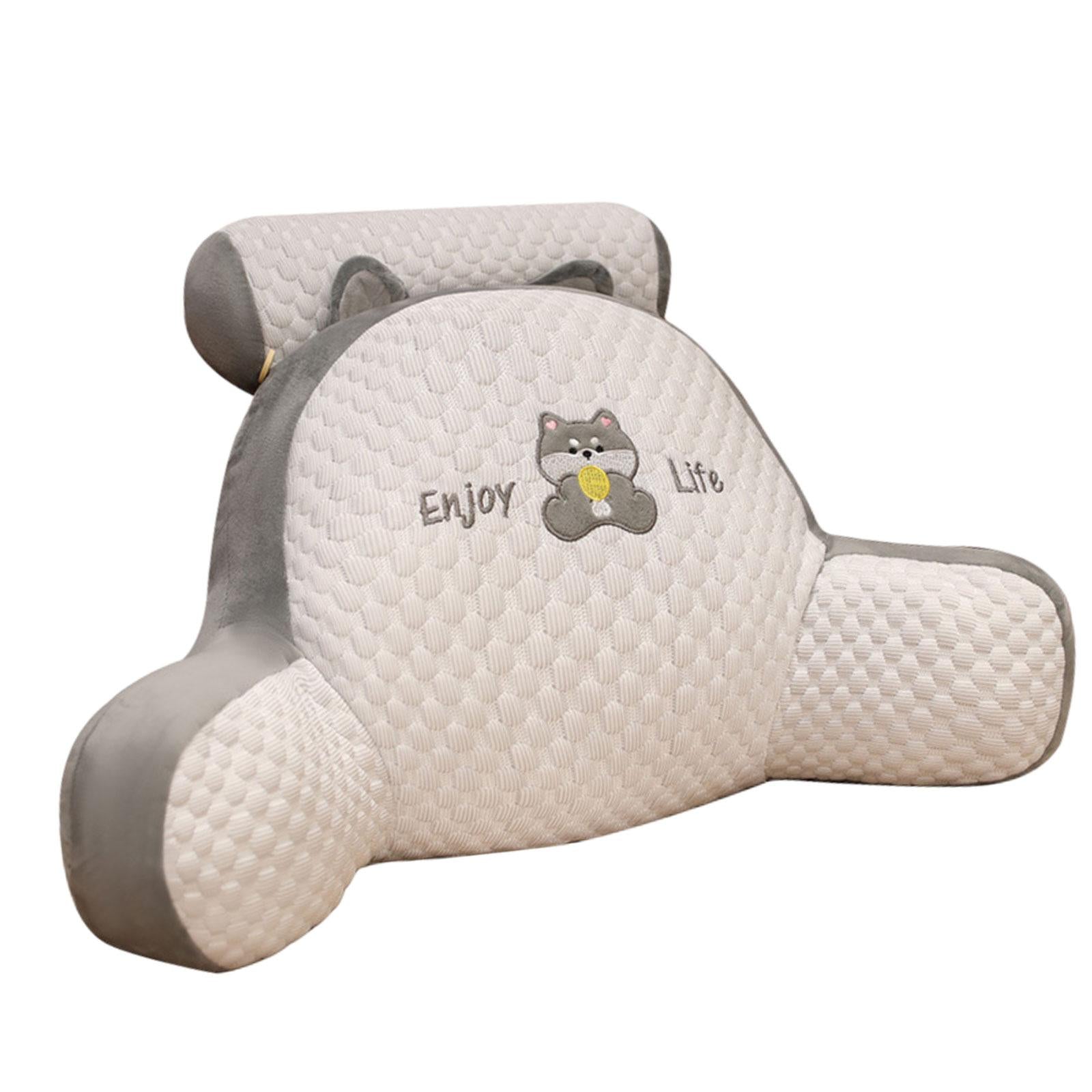Throw Pillow Floor Pillow Cute 3D Shaped Cushion for Bed Home Office Bedroom Gray Husky