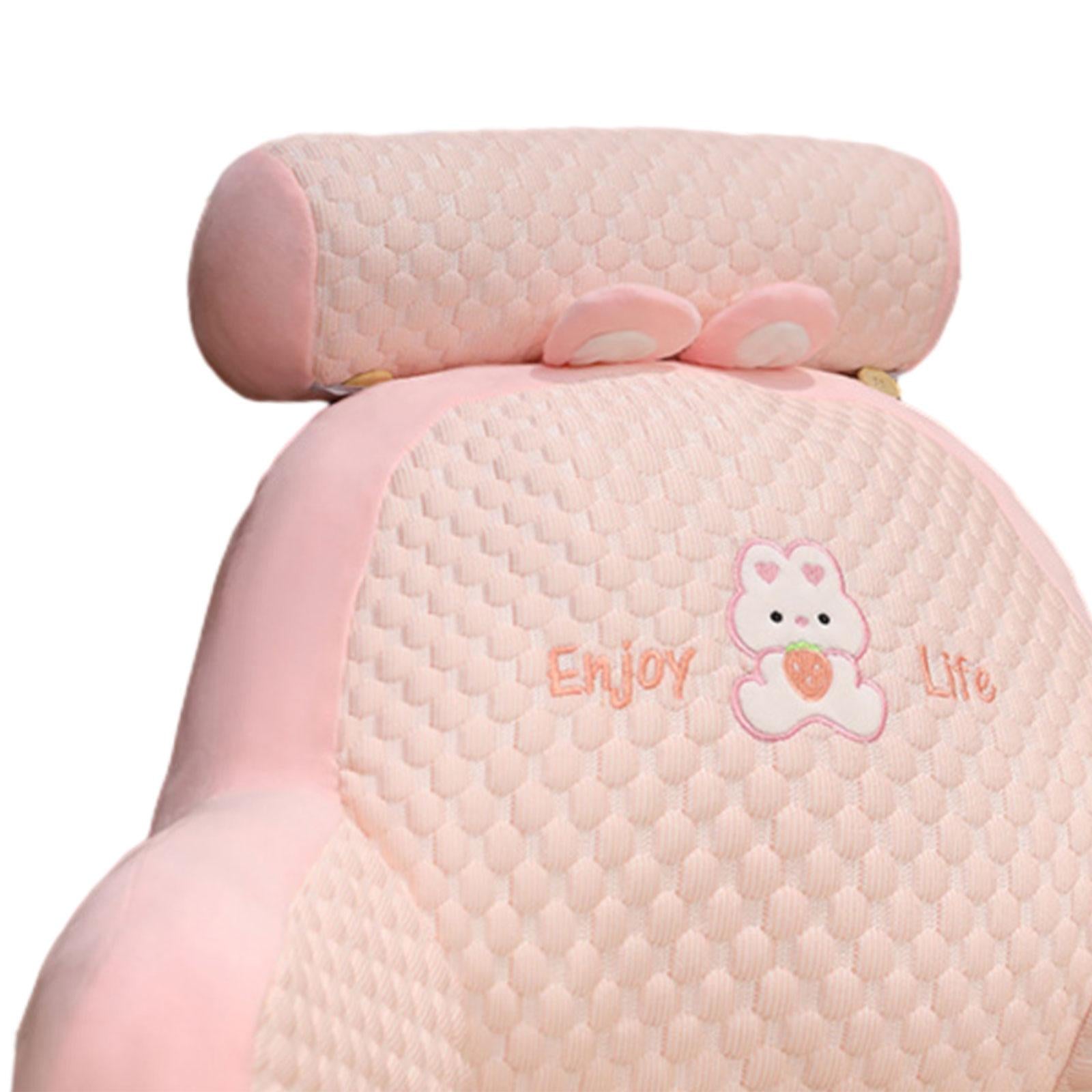 Throw Pillow Floor Pillow Cute 3D Shaped Cushion for Bed Home Office Bedroom Pink Bunny