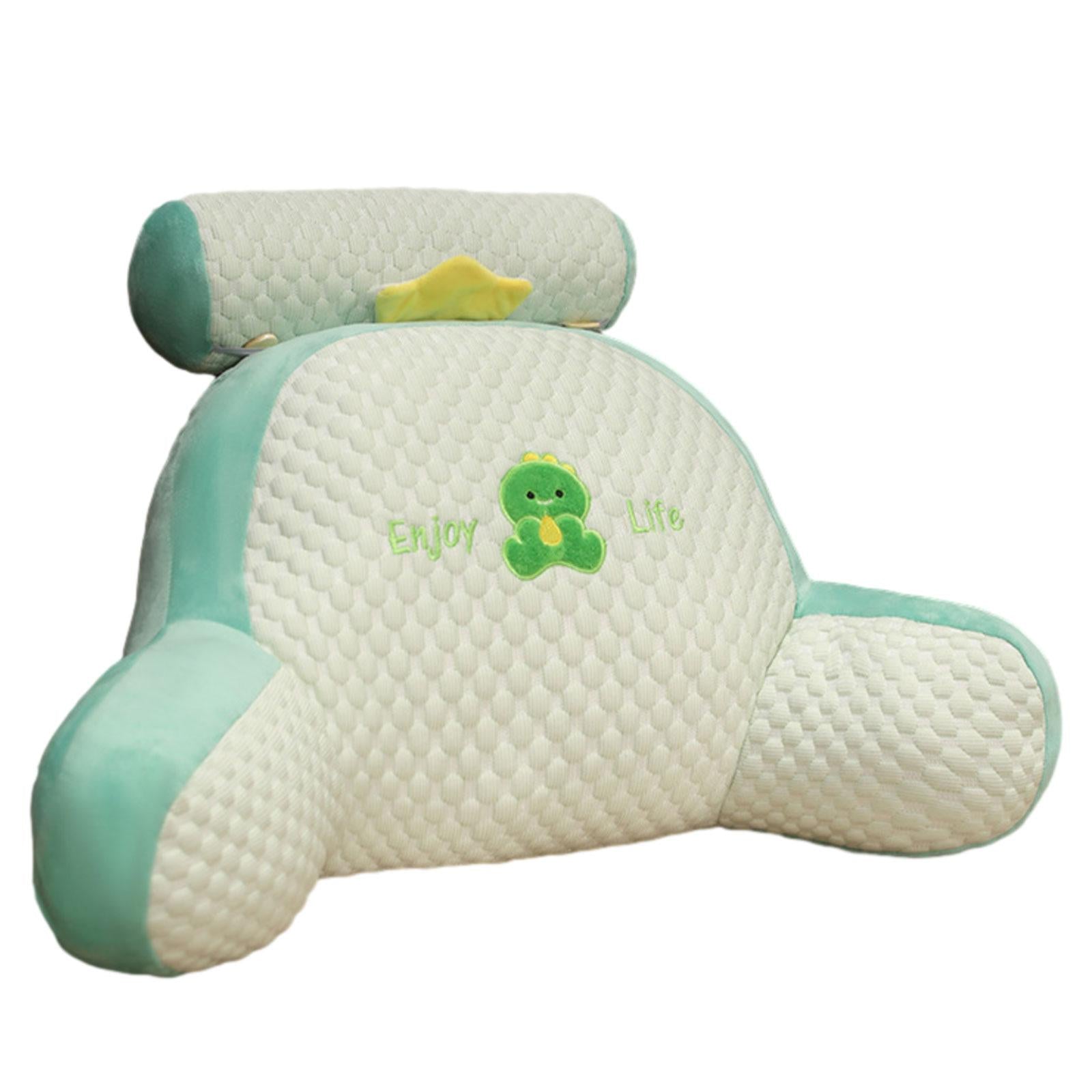 Throw Pillow Floor Pillow Cute 3D Shaped Cushion for Bed Home Office Bedroom Green Dinosaur