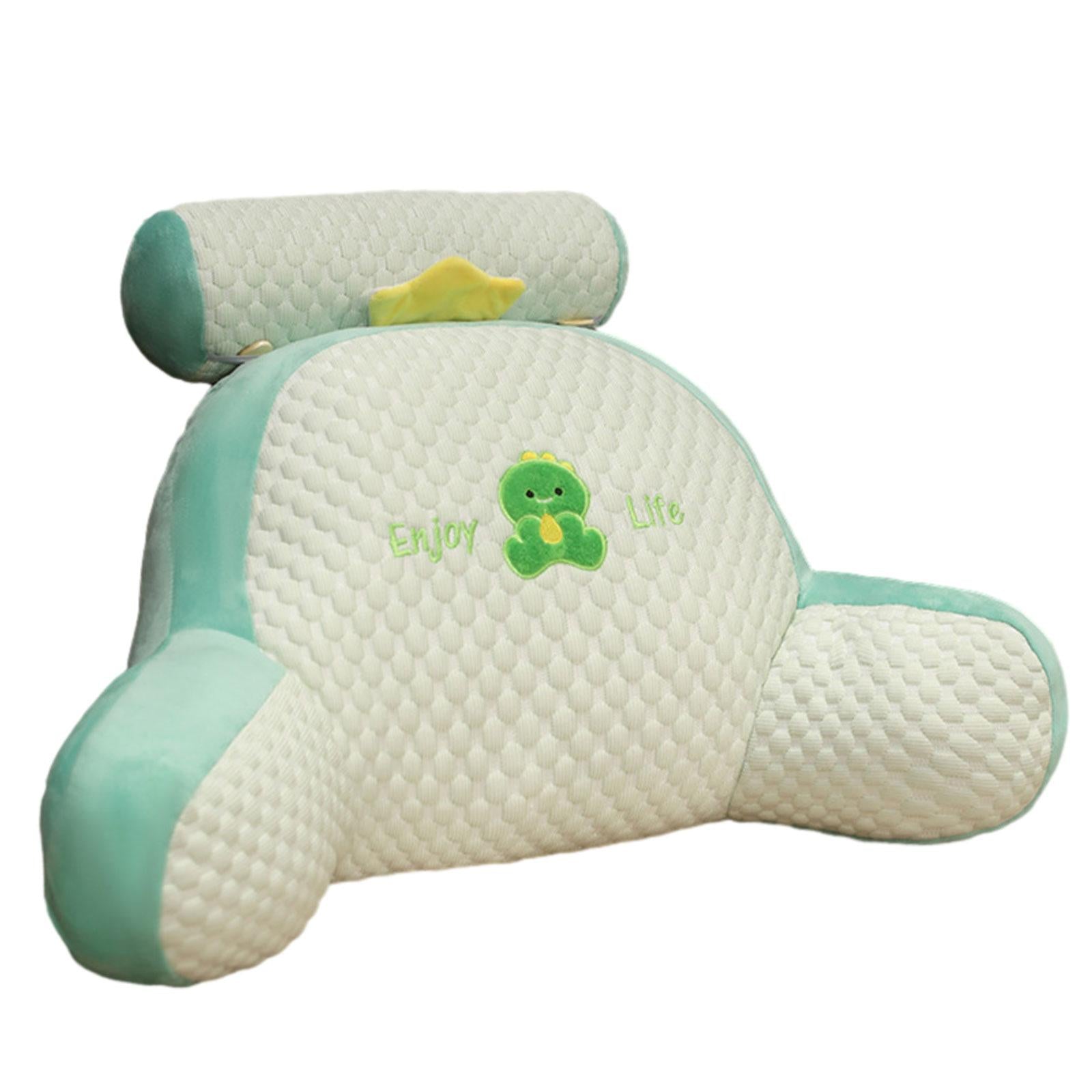 Throw Pillow Floor Pillow Cute 3D Shaped Cushion for Bed Home Office Bedroom Green Dinosaur