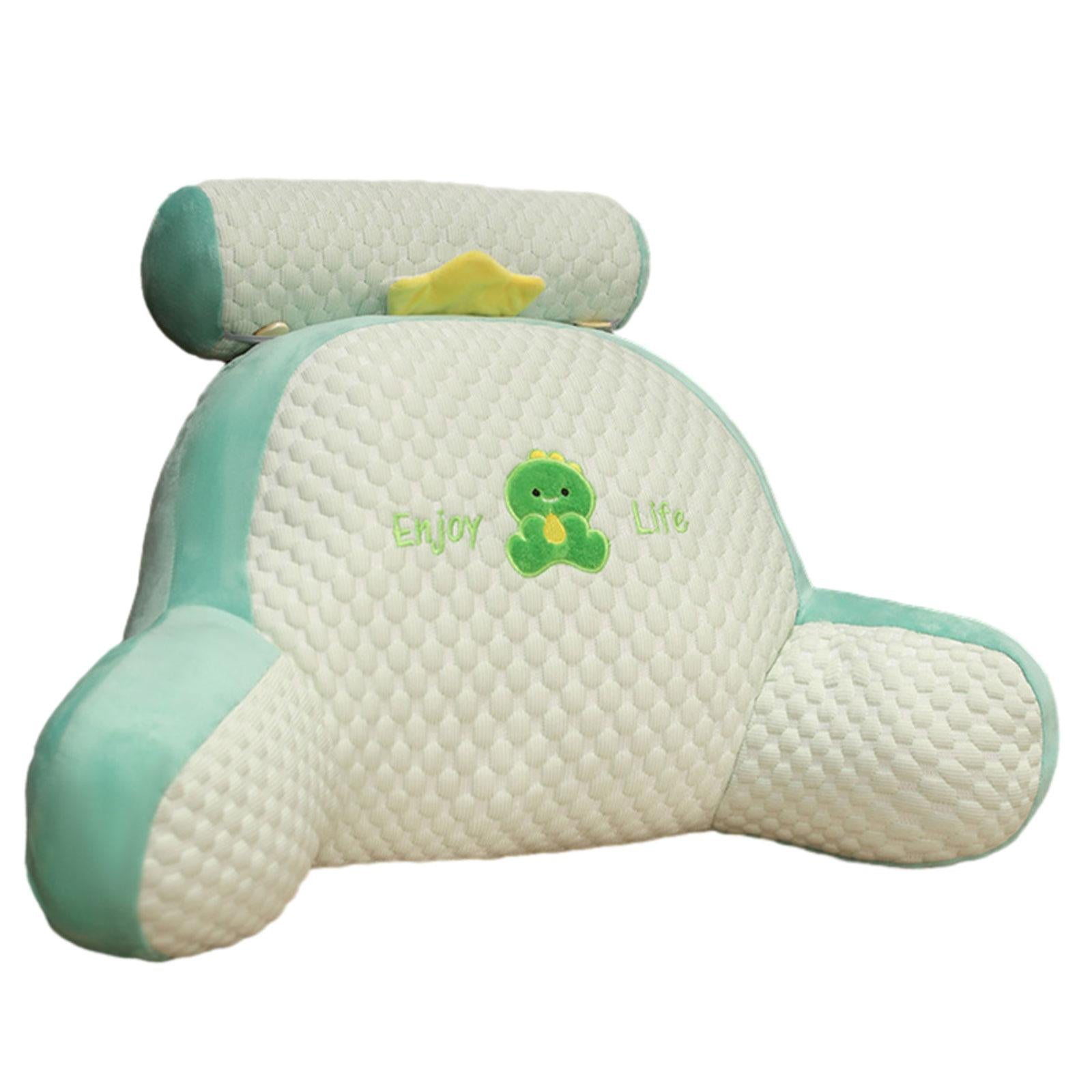 Throw Pillow Floor Pillow Cute 3D Shaped Cushion for Bed Home Office Bedroom Green Dinosaur