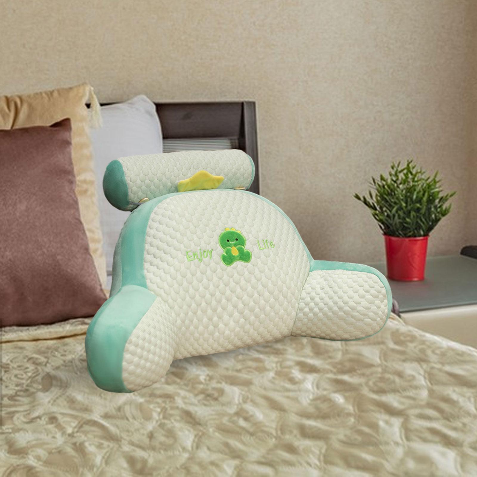 Throw Pillow Floor Pillow Cute 3D Shaped Cushion for Bed Home Office Bedroom Green Dinosaur