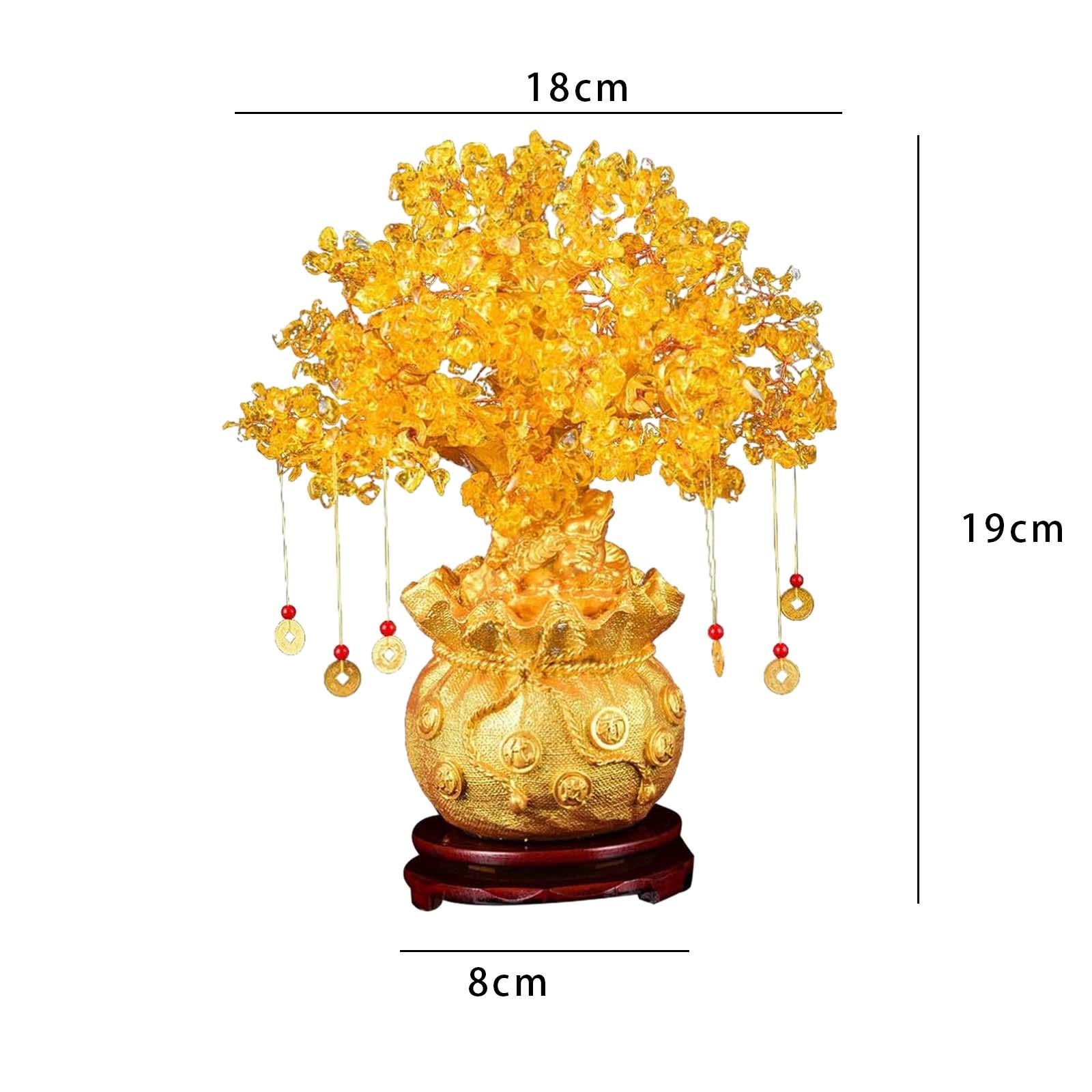Money Tree Statue Collection Oriental Ornament for New Year Hotel Study Room S