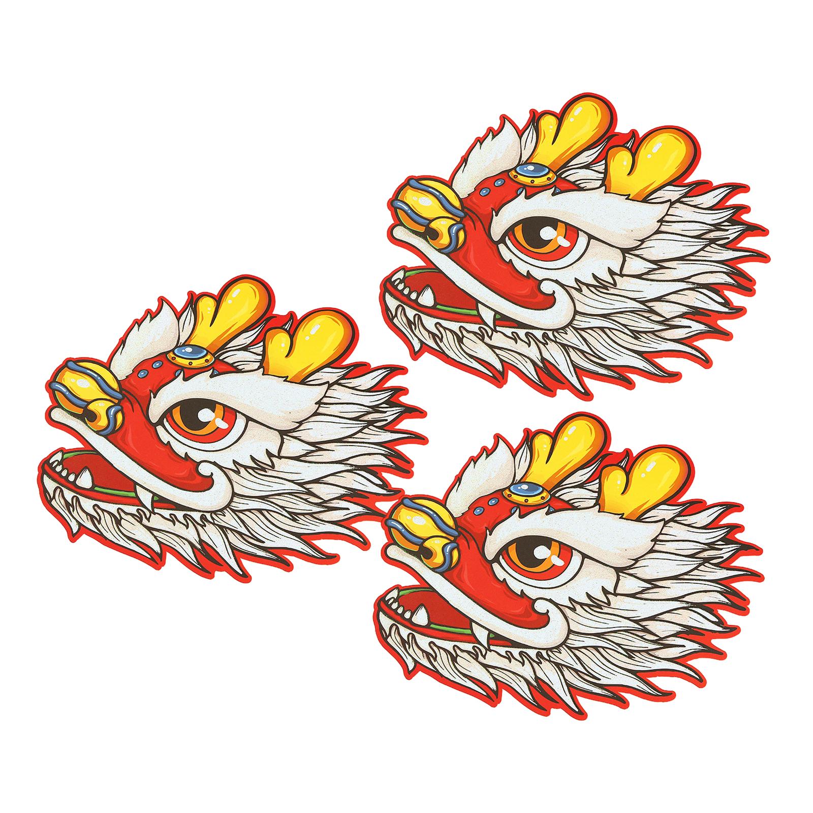 3x 2024 The Gift Wedding Favors Dragon Pattern Envelope New Year Red Packets