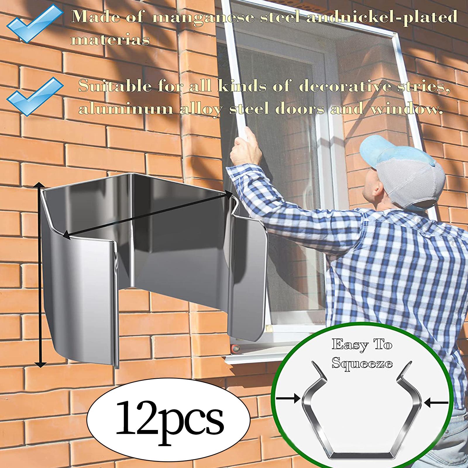 12 Pieces Screen Door Installer Clips Accessories for Installing Patio Lanai