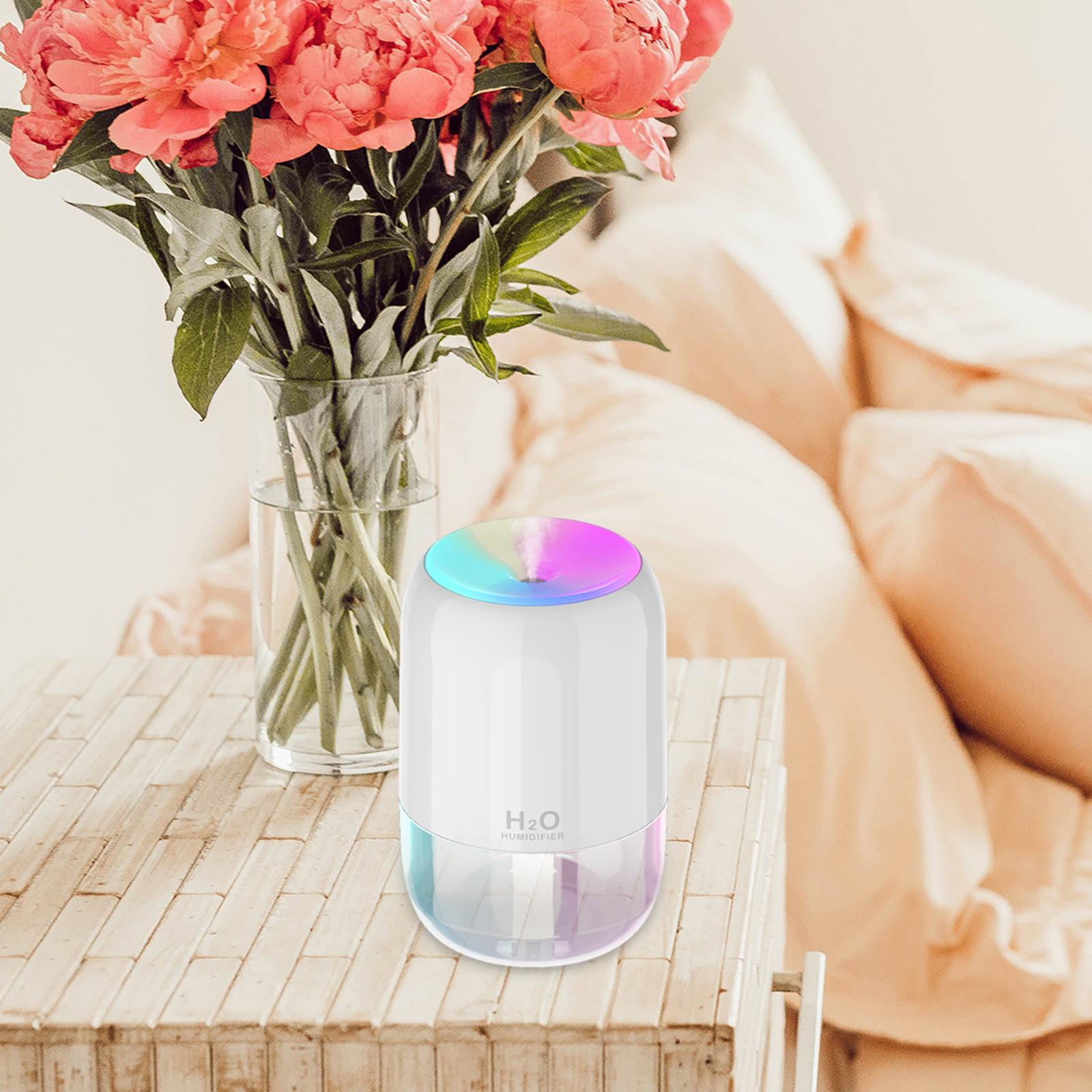 200ml Humidifier Car Essential Oil Diffuser Portable for Bedroom Lightweight White