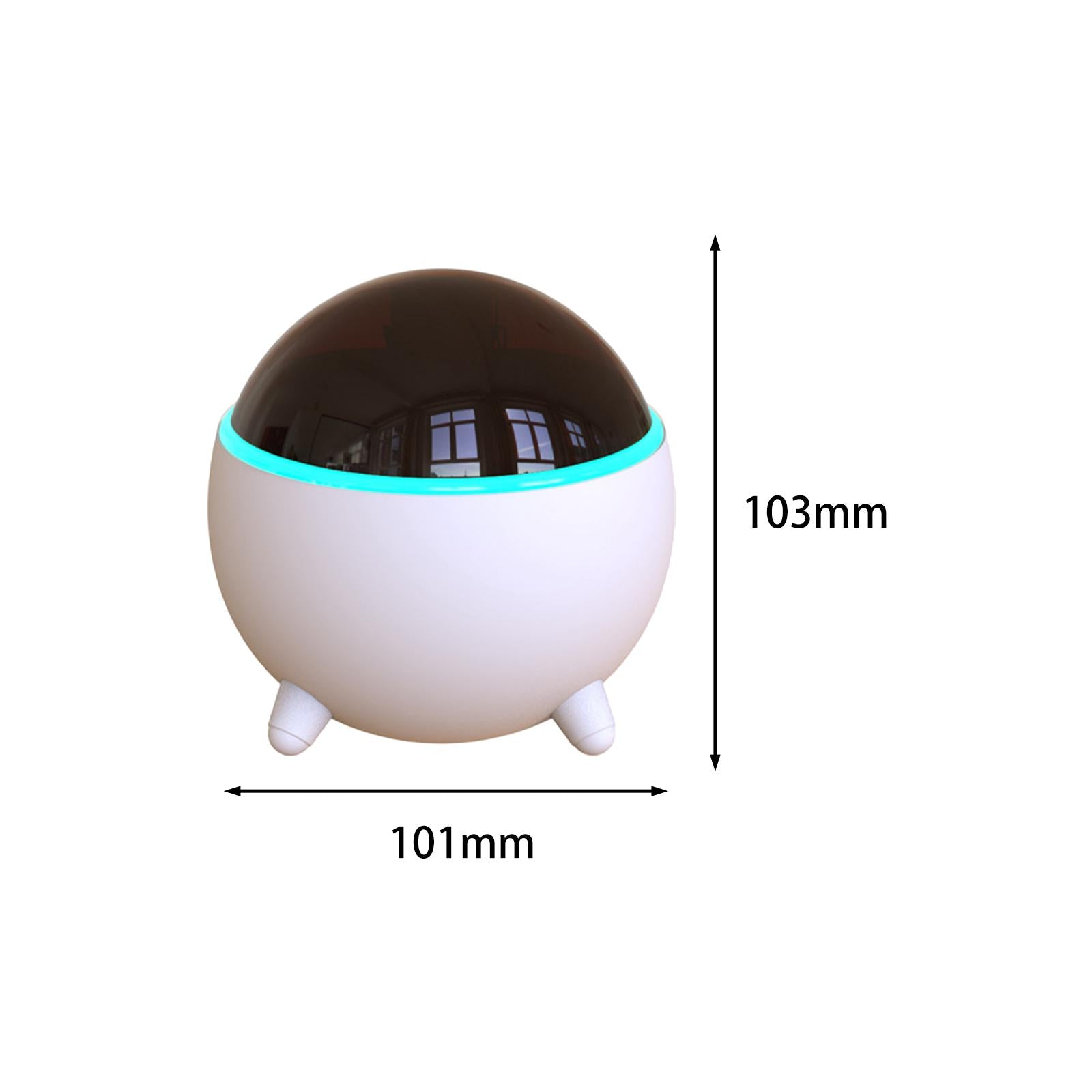 Ball Shape Humidifier Car Essential Oil Diffuser for 15-20 Square Meter Room White