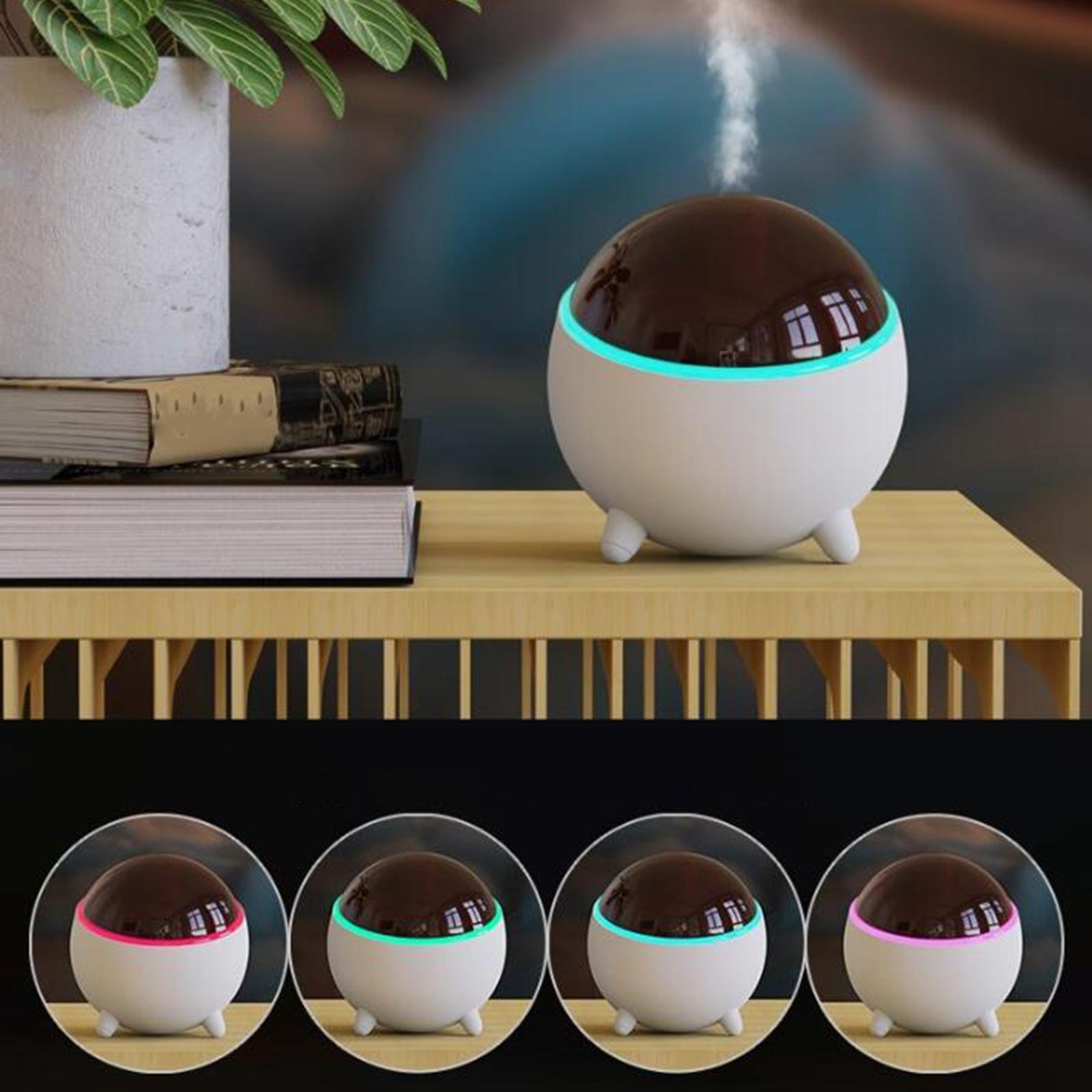 Ball Shape Humidifier Car Essential Oil Diffuser for 15-20 Square Meter Room White