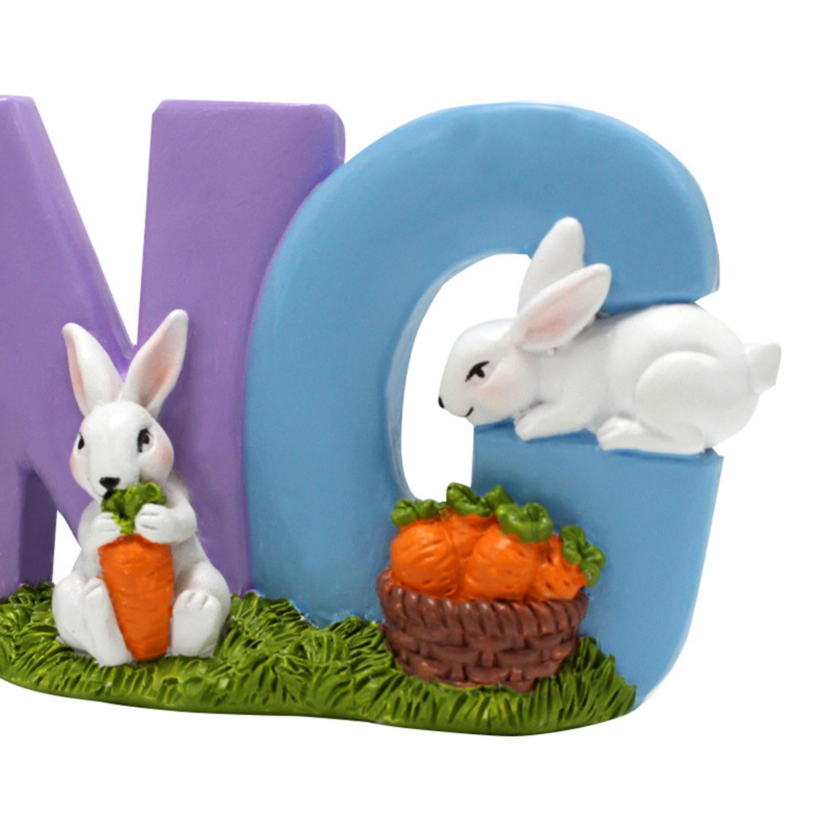 Easter Bunny Decor Cute Easter Table Decorations for Home Living Room