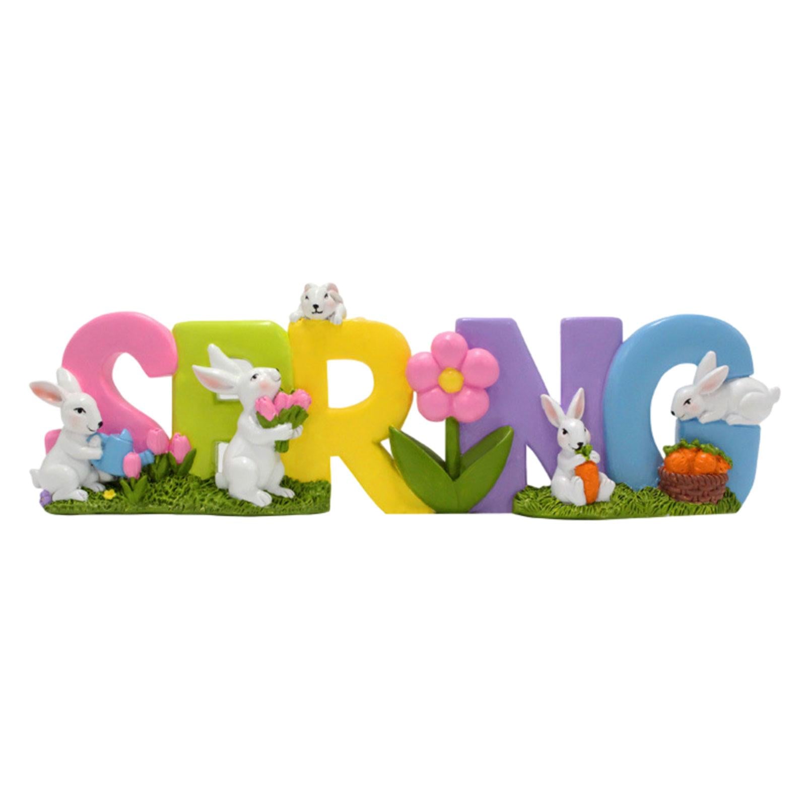Easter Bunny Decor Cute Easter Table Decorations for Home Living Room