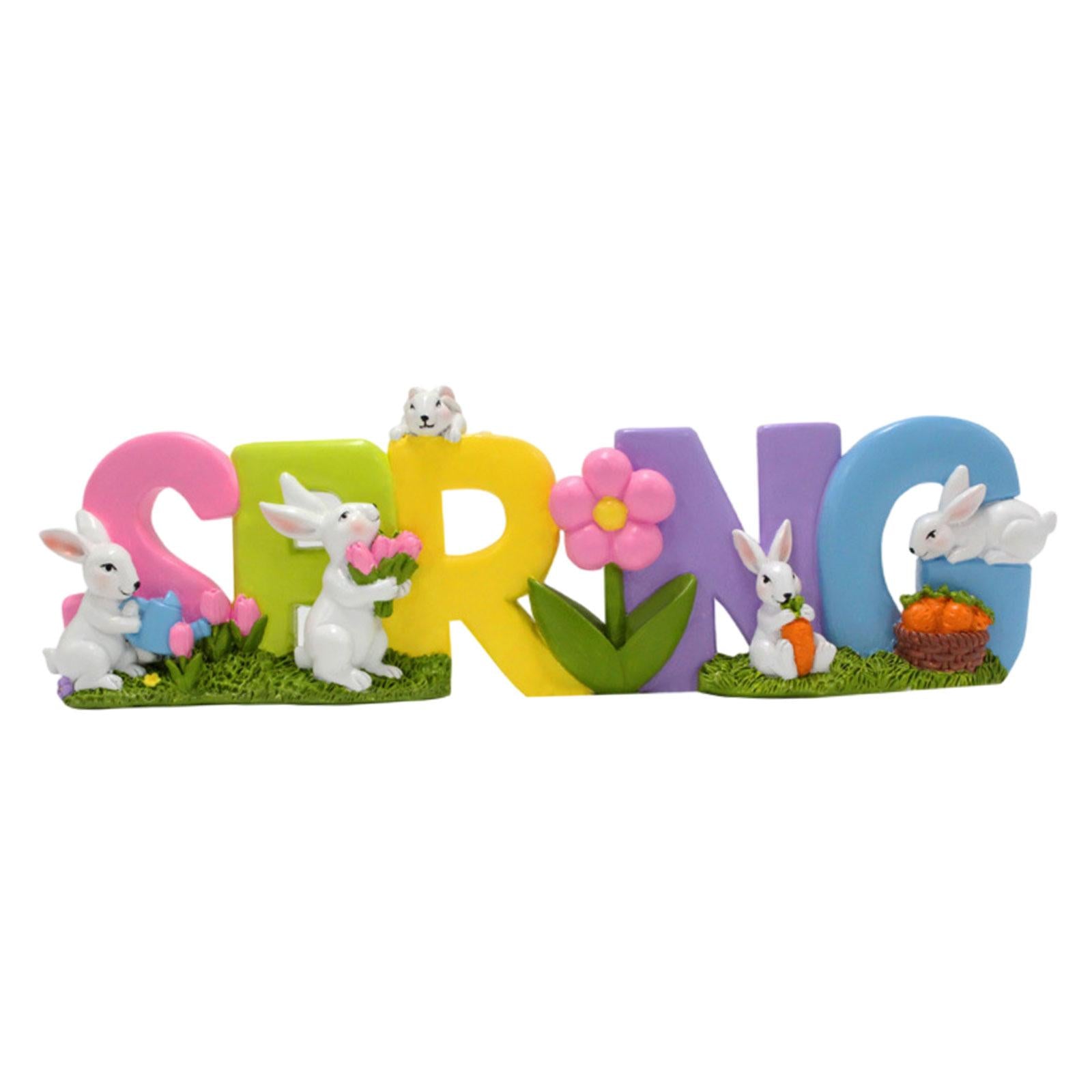 Easter Bunny Decor Cute Easter Table Decorations for Home Living Room