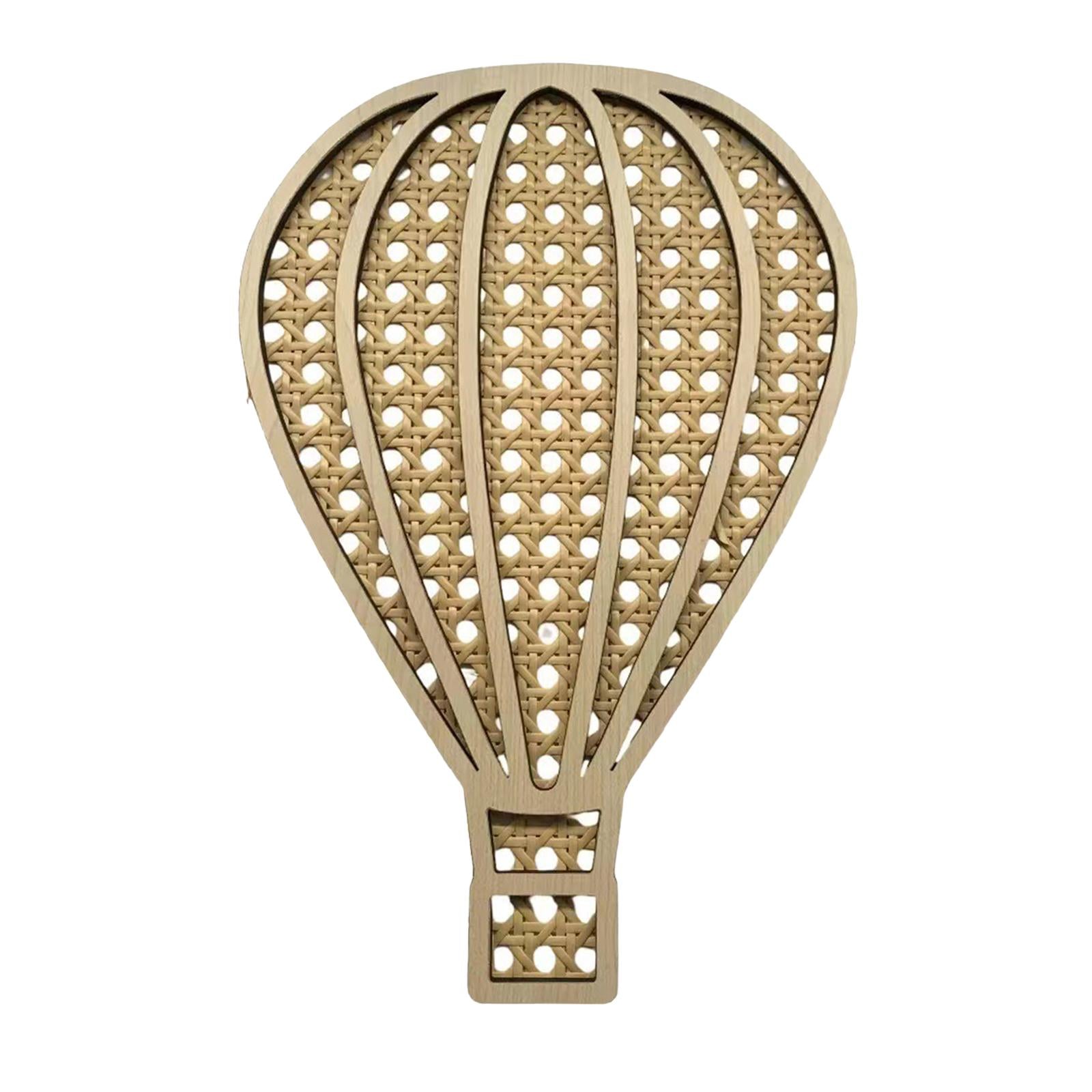 Rattan Woven Decoration Boho Art Wall Decoration for Kitchen Bathroom Office Balloon