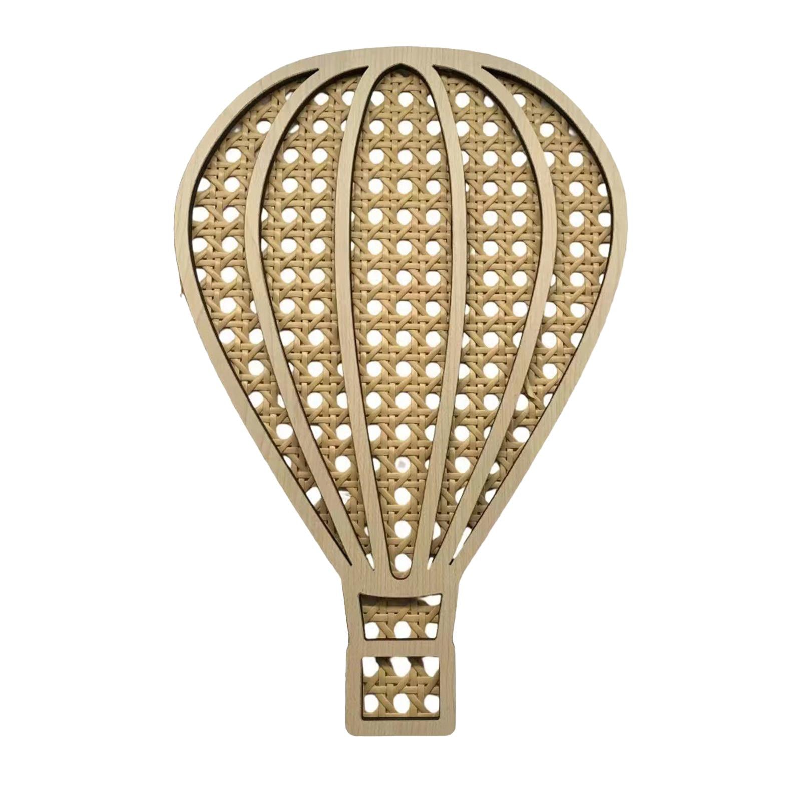 Rattan Woven Decoration Boho Art Wall Decoration for Kitchen Bathroom Office Balloon