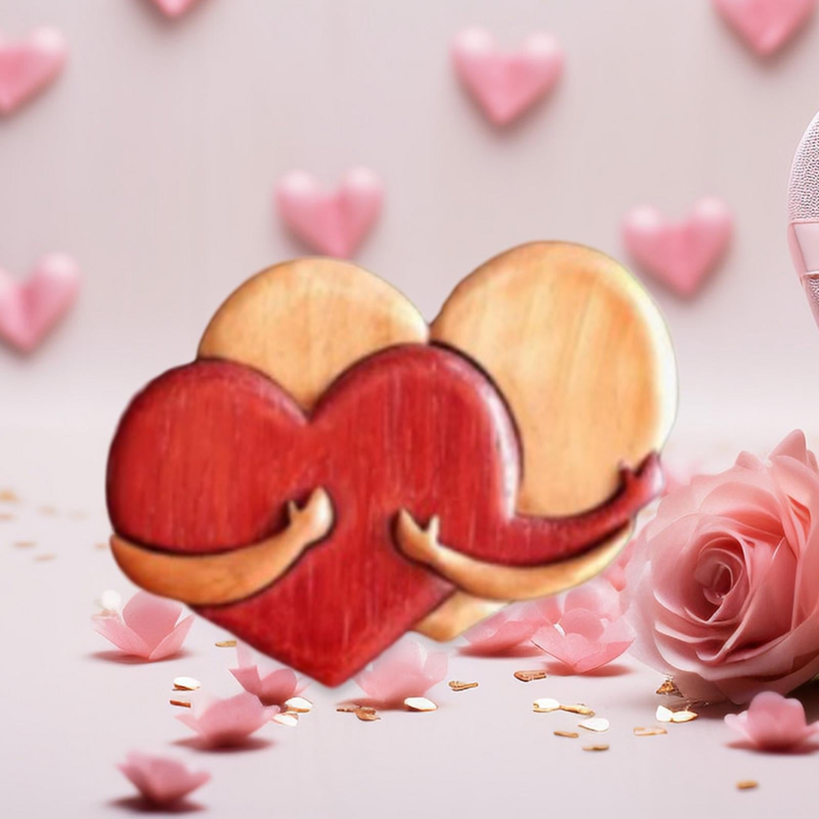 Heart Love Knots Valentine Day Love Ornaments for Indoor Wedding Anniversary former hearts