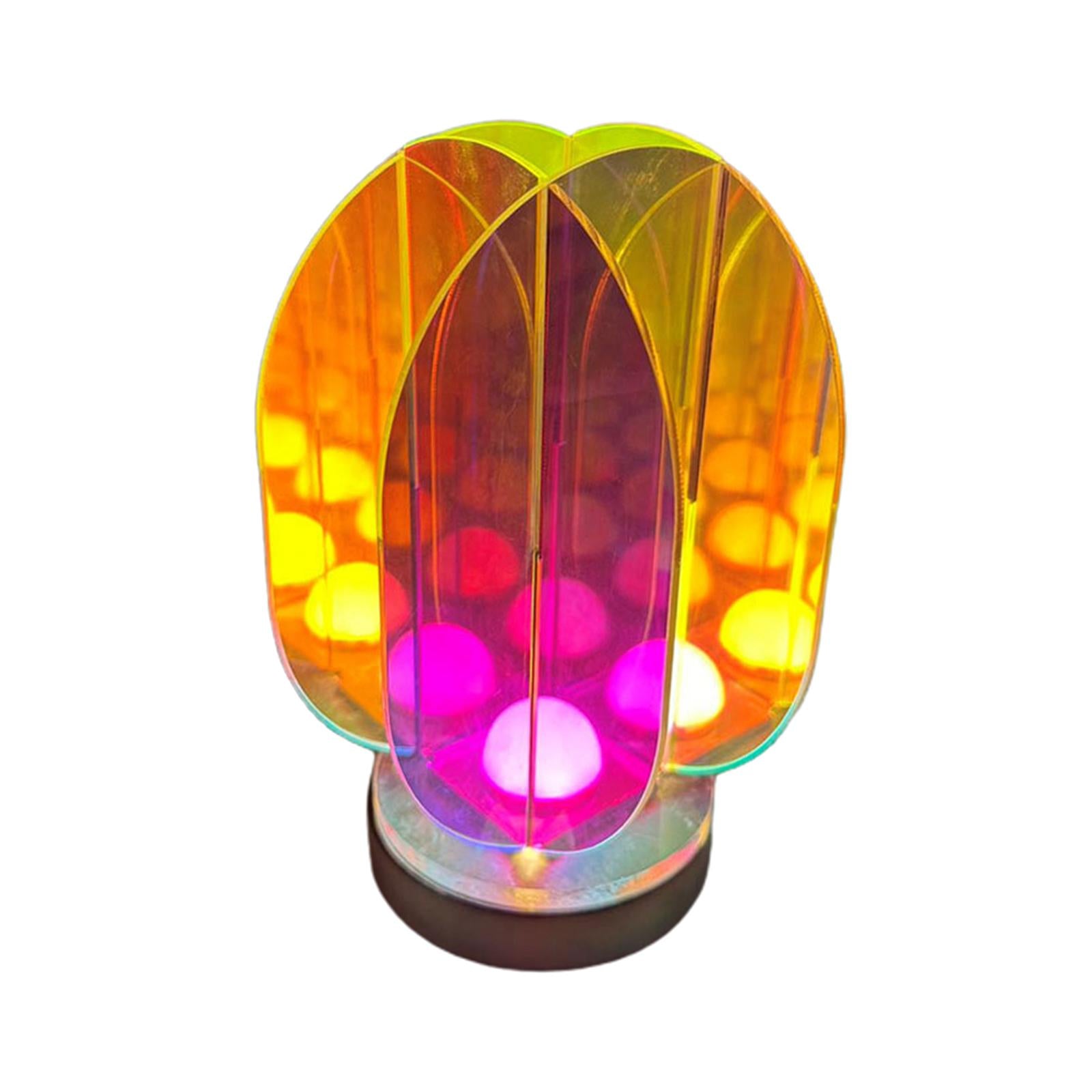 Decorative Table Lamp 3D Art Acrylic Lamp for Living Room Bedside NightStand S