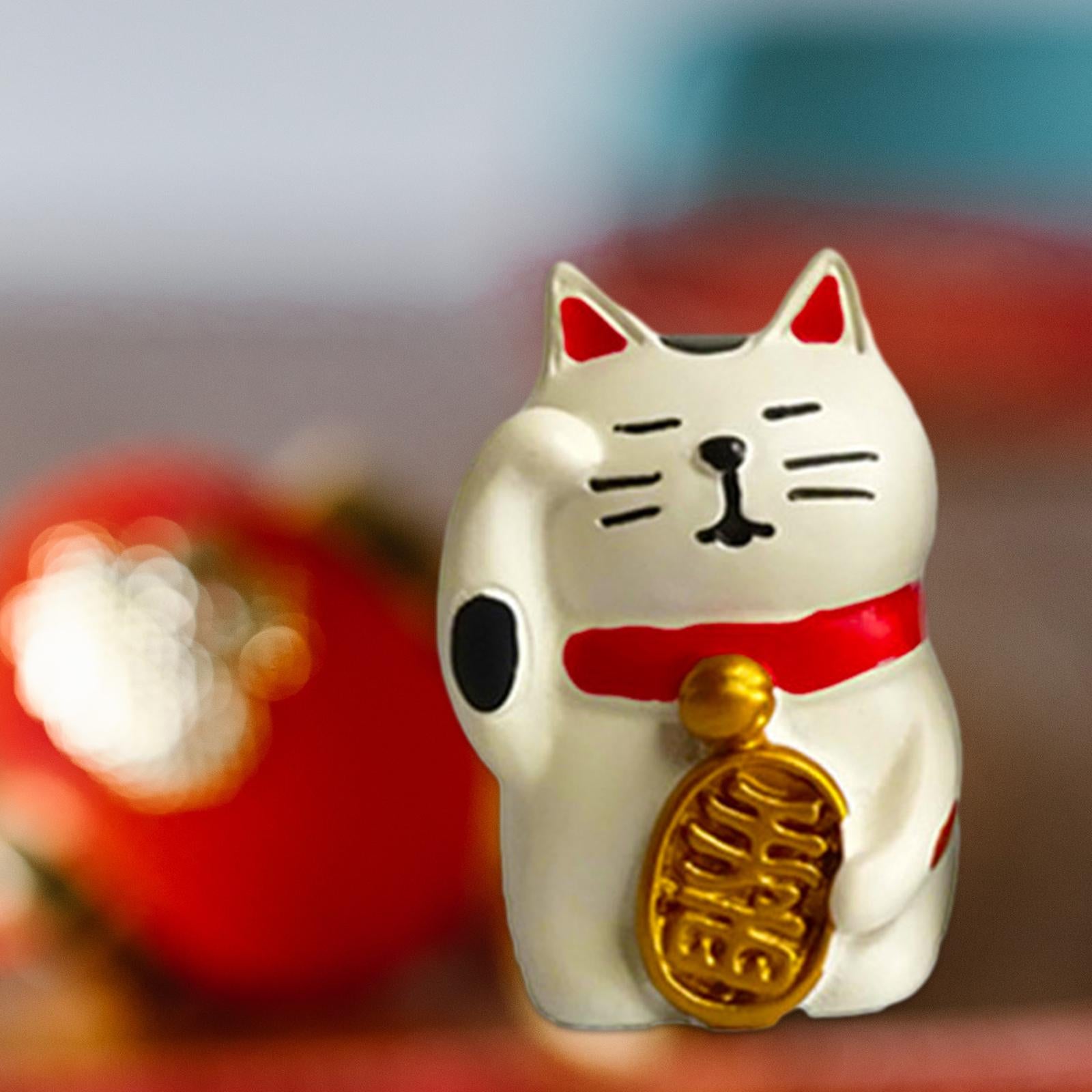 Animal Statue Creative Collection Cat Statue for Home Cabinets Shelf Desktop Style B