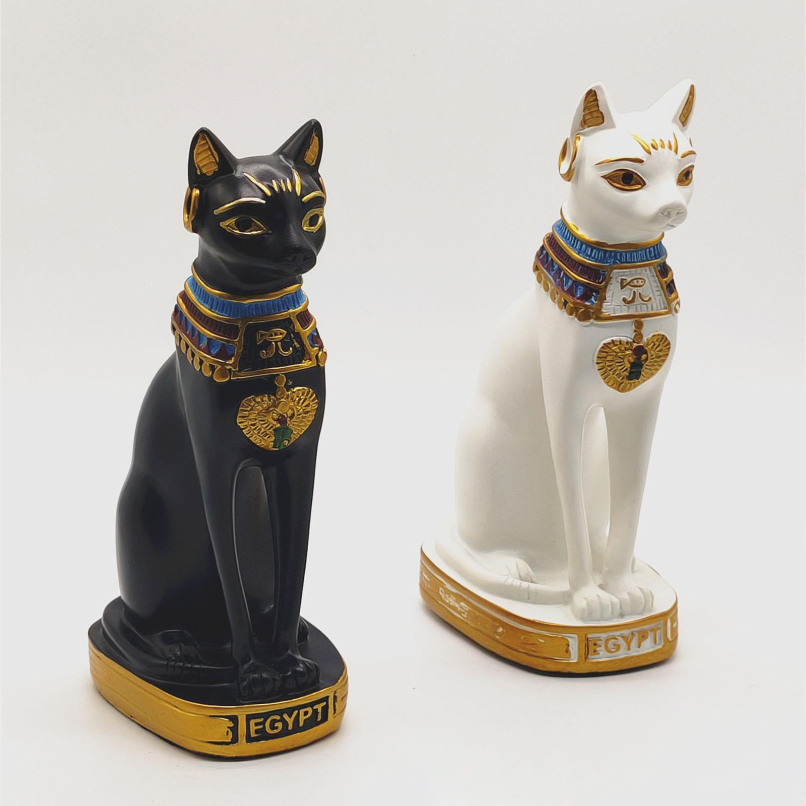 Egyptian Cat Ornament Collectible Gift Cute Figurine for Tabletop Office Bar XL
