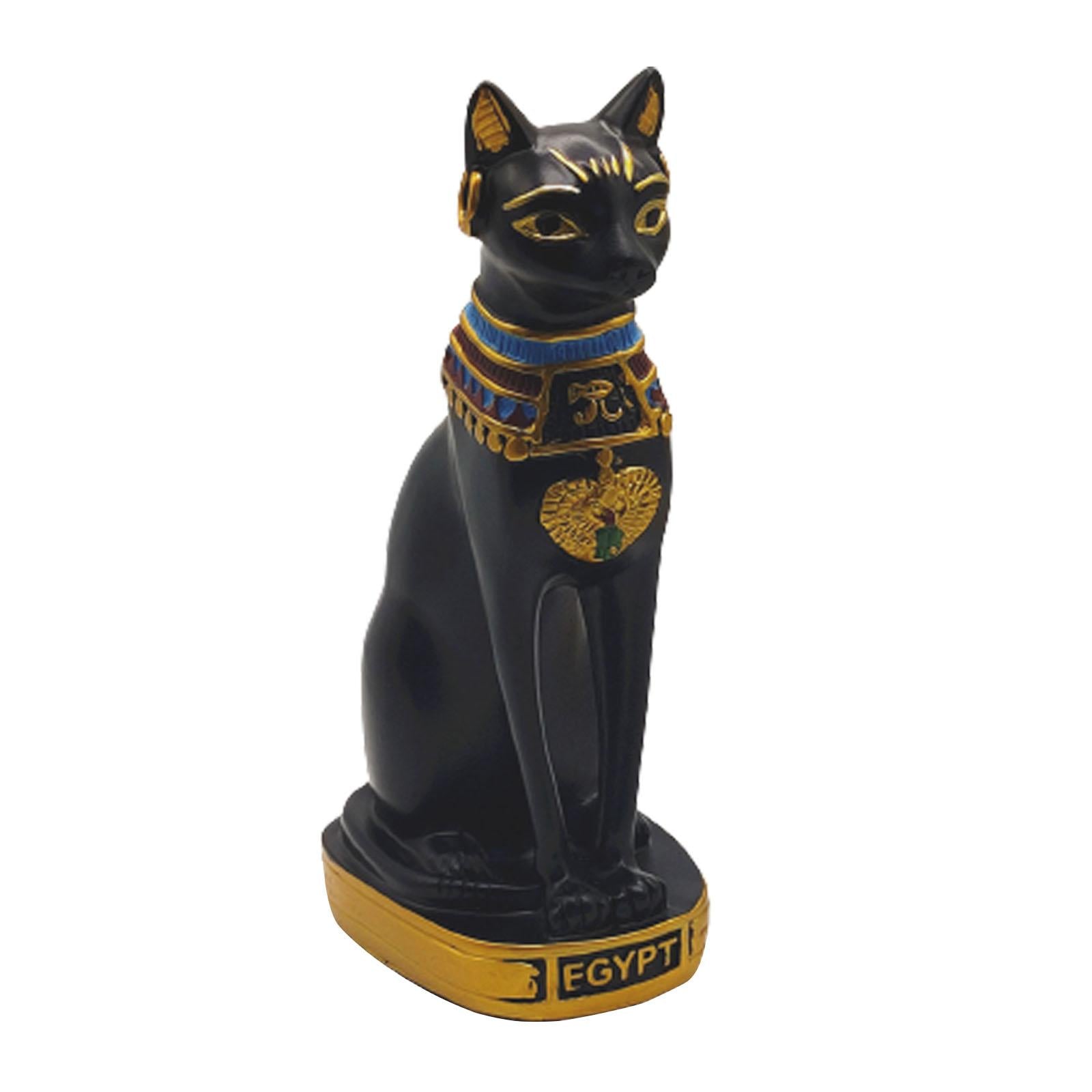Egyptian Cat Ornament Collectible Gift Cute Figurine for Tabletop Office Bar XL