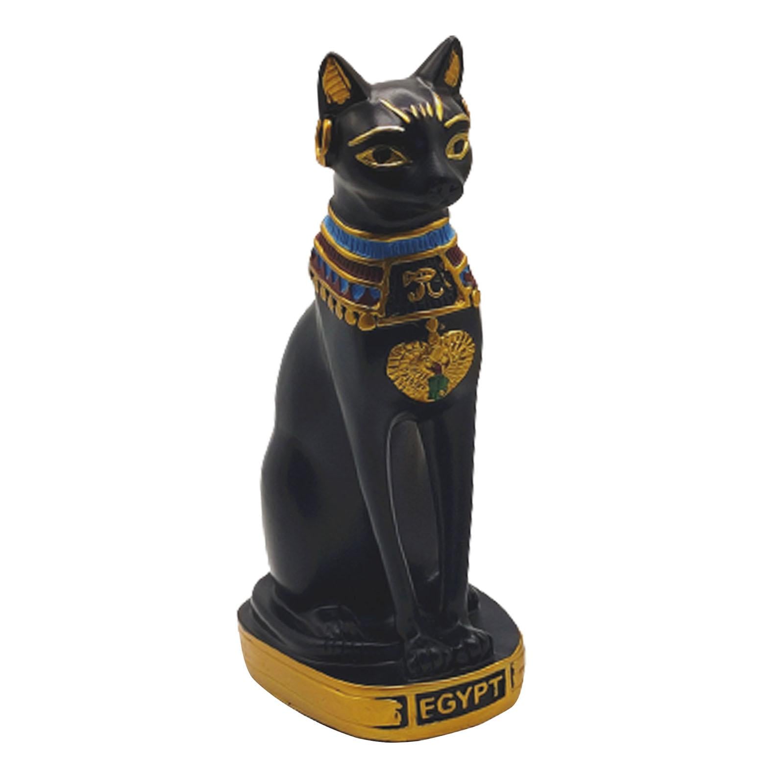 Egyptian Cat Ornament Collectible Gift Cute Figurine for Tabletop Office Bar XL