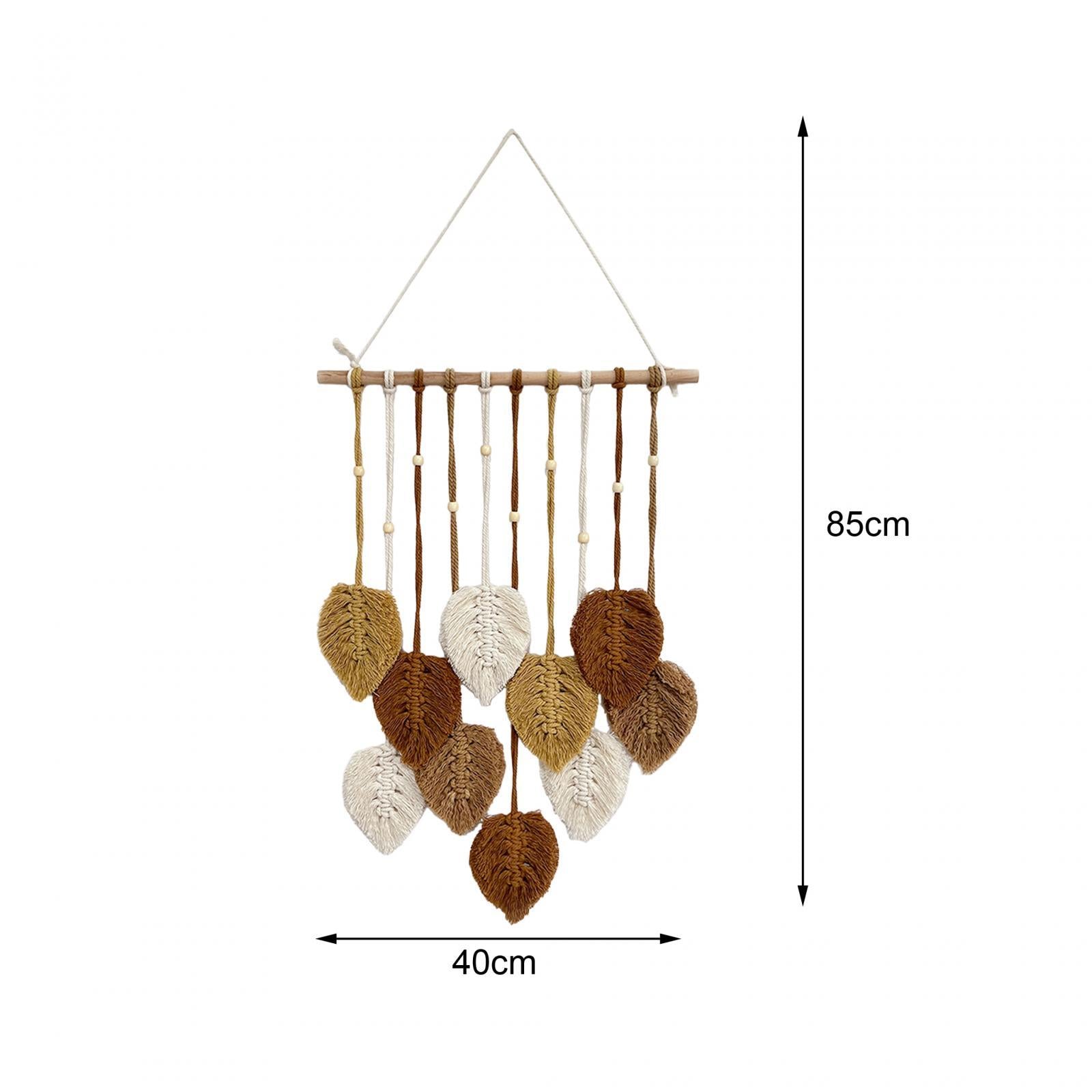 Macrame Wall Hanging Bohemian Woven Tapestry Chic Decoration for Living Room Coffee