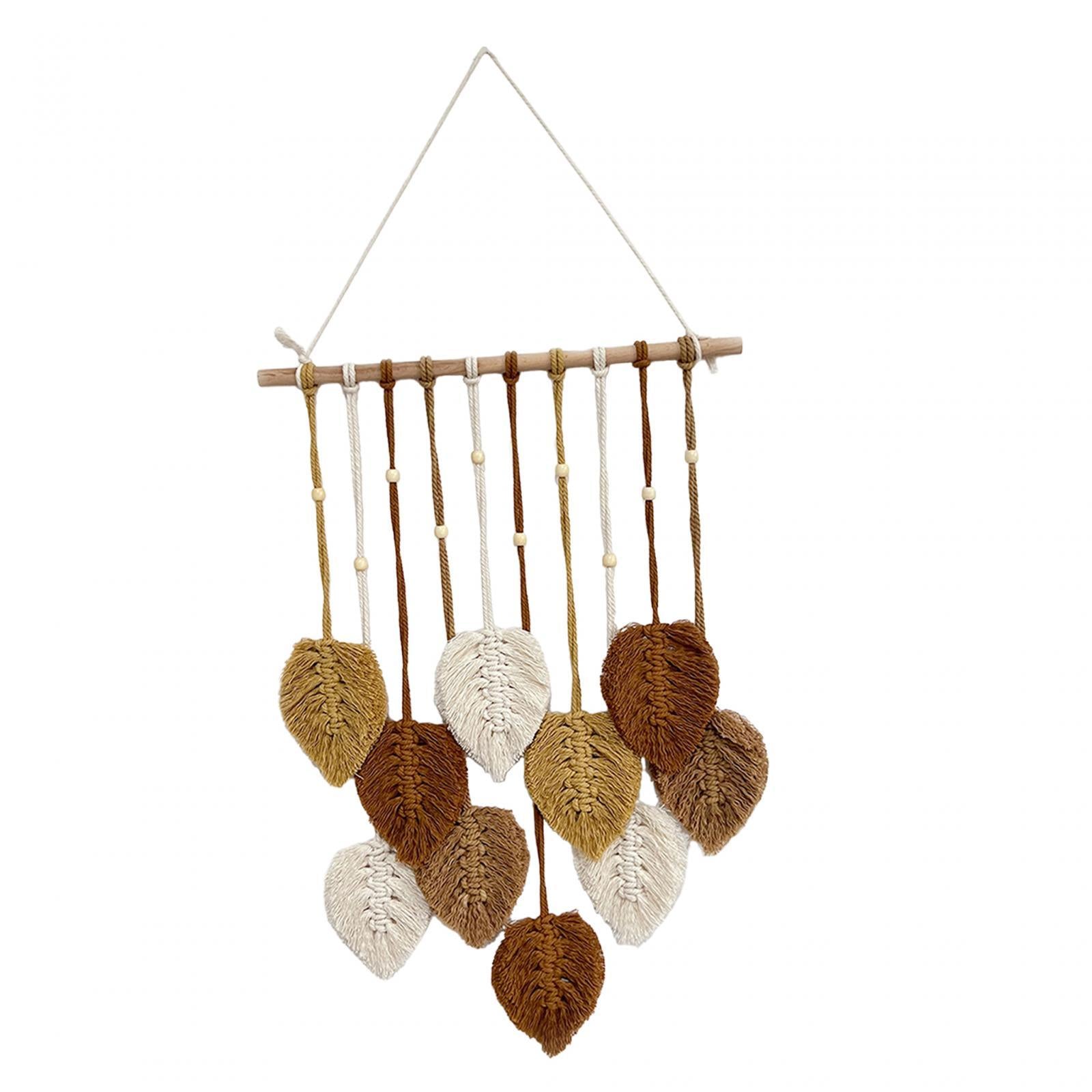 Macrame Wall Hanging Bohemian Woven Tapestry Chic Decoration for Living Room Coffee