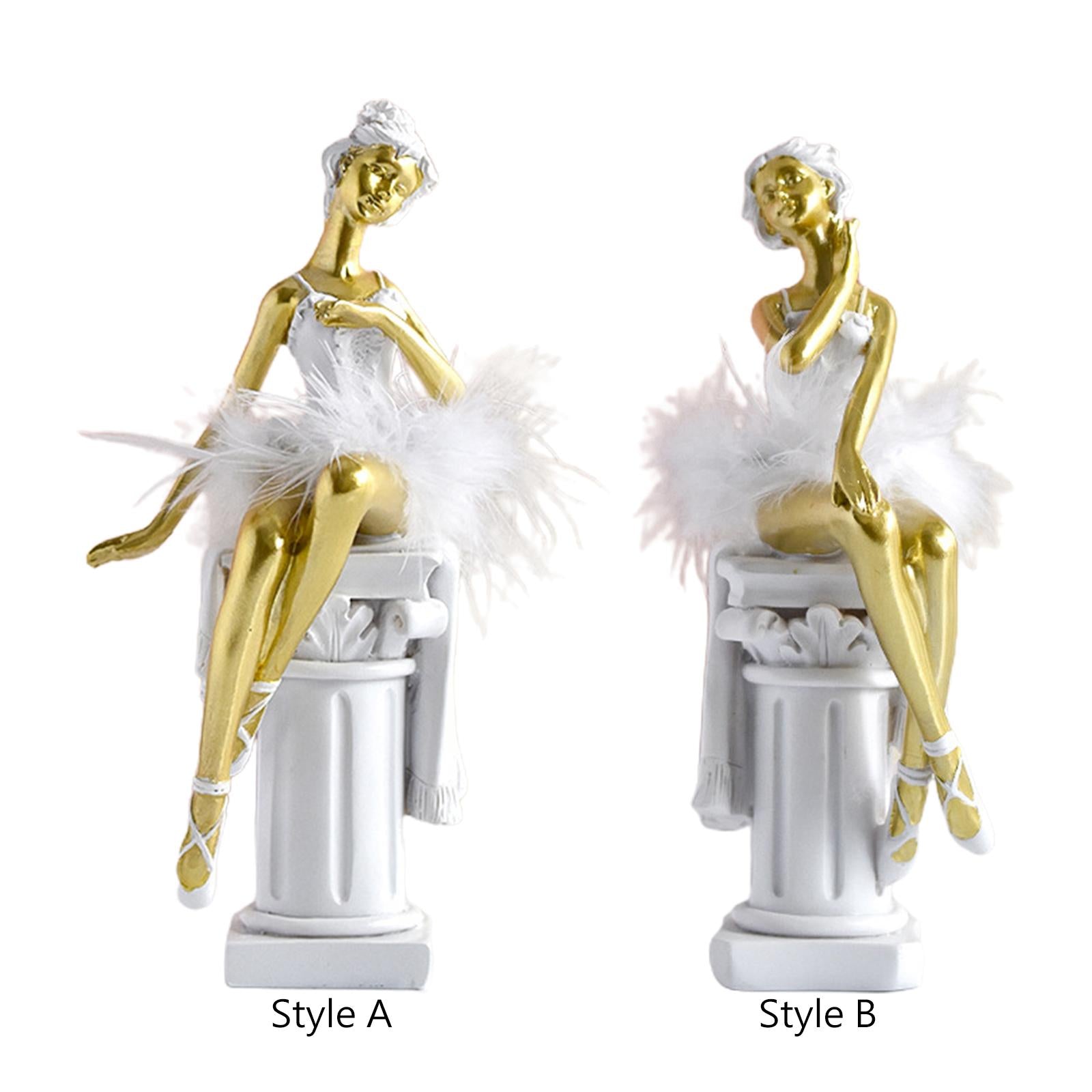 Ballet Girl Statue Art Sculpture Figure for Table Centerpiece Fireplace Gift Style A