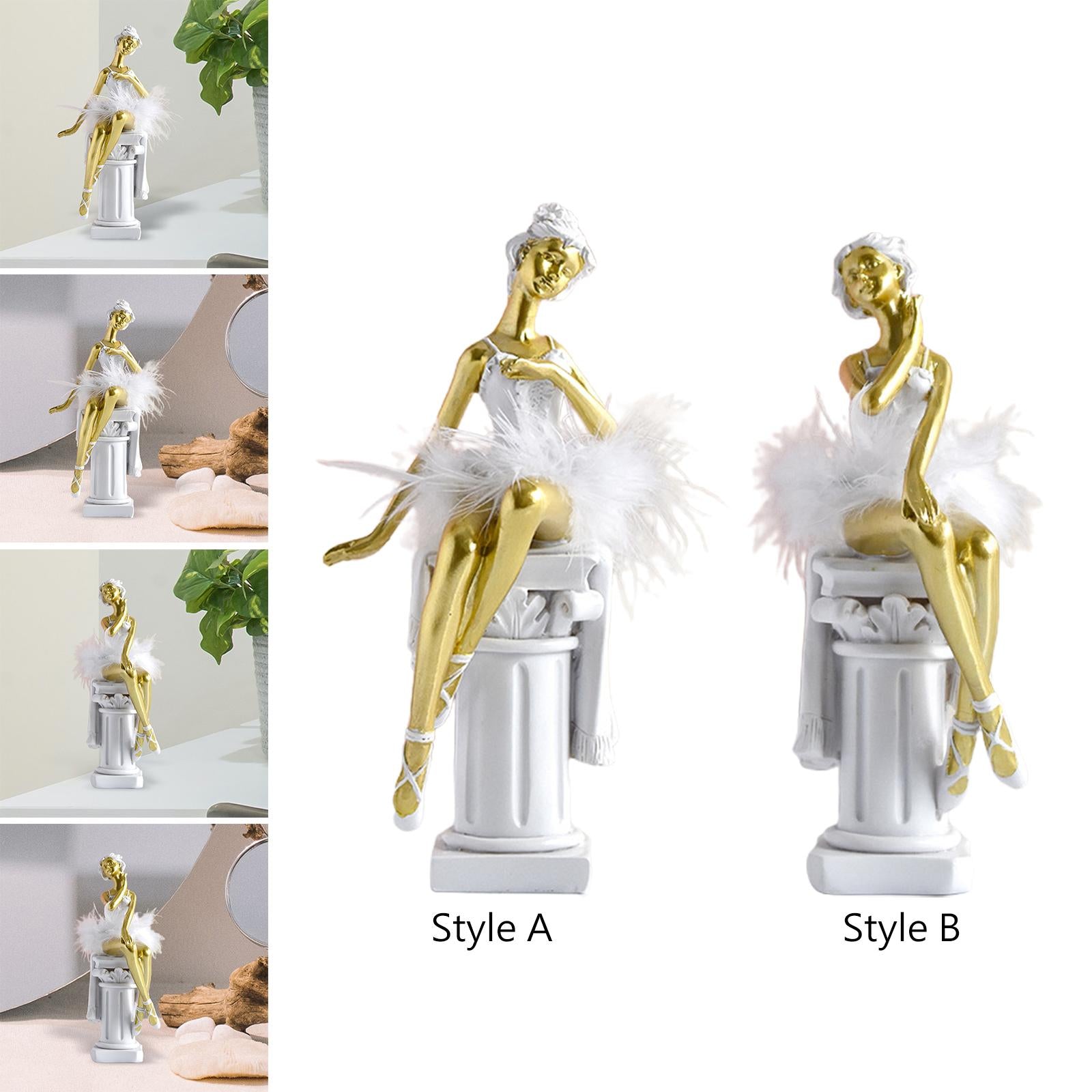 Ballet Girl Statue Art Sculpture Figure for Table Centerpiece Fireplace Gift Style A