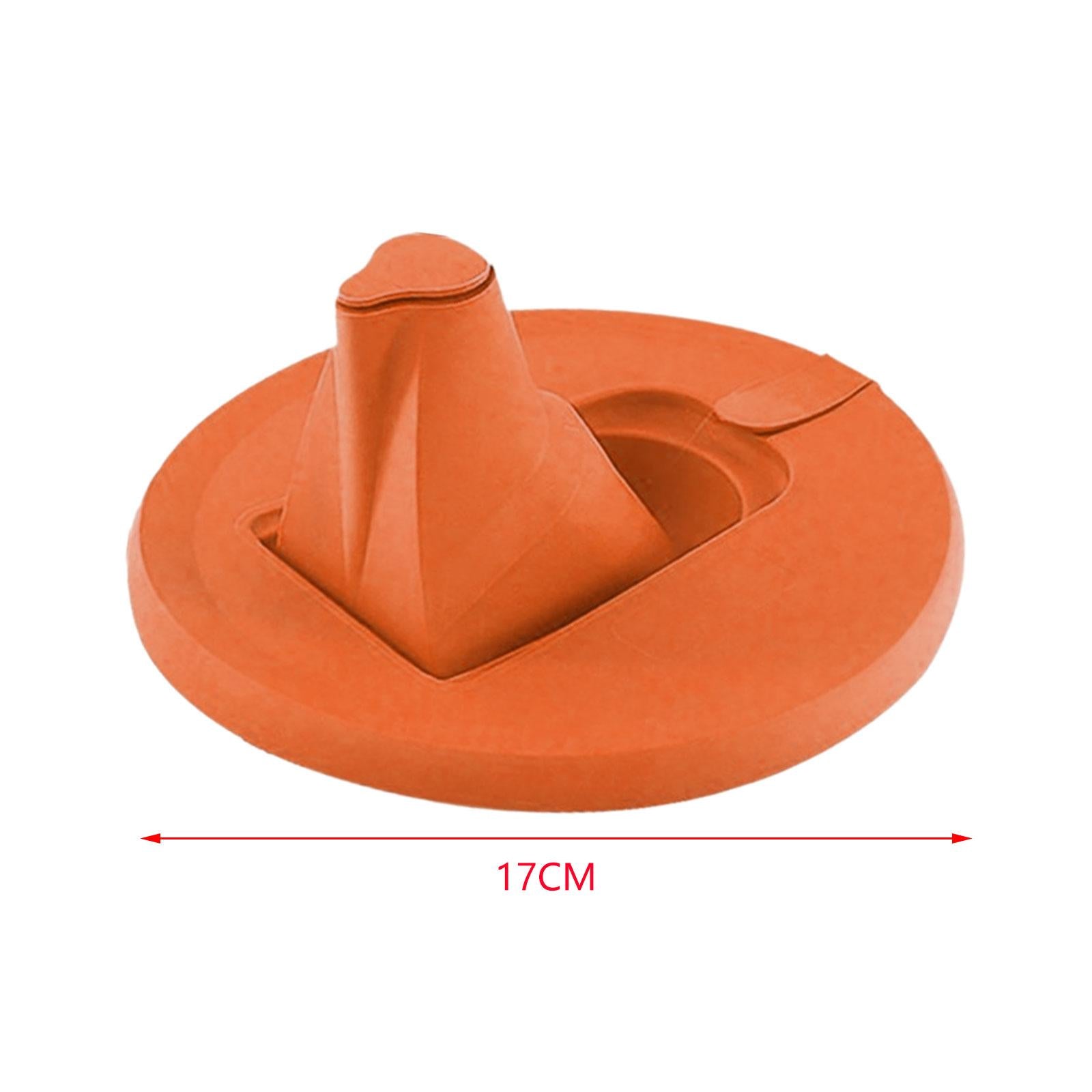 Paint Can Lid with Collapsible Spout Orange Air Tight Seal for Paint Storage