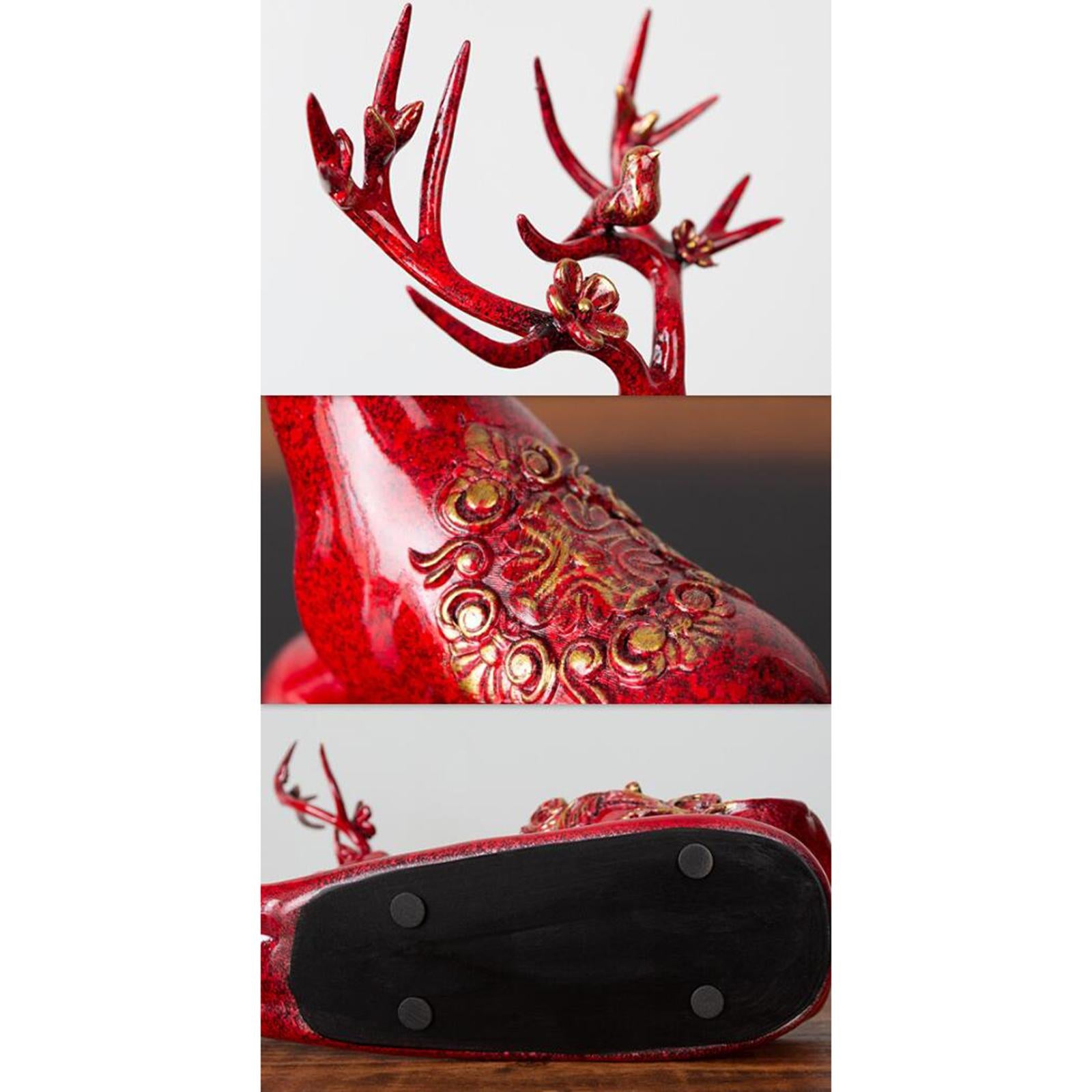 Light Luxury Wine Rack Retro Single Bottle Rack for Countertop Tabletop Home red