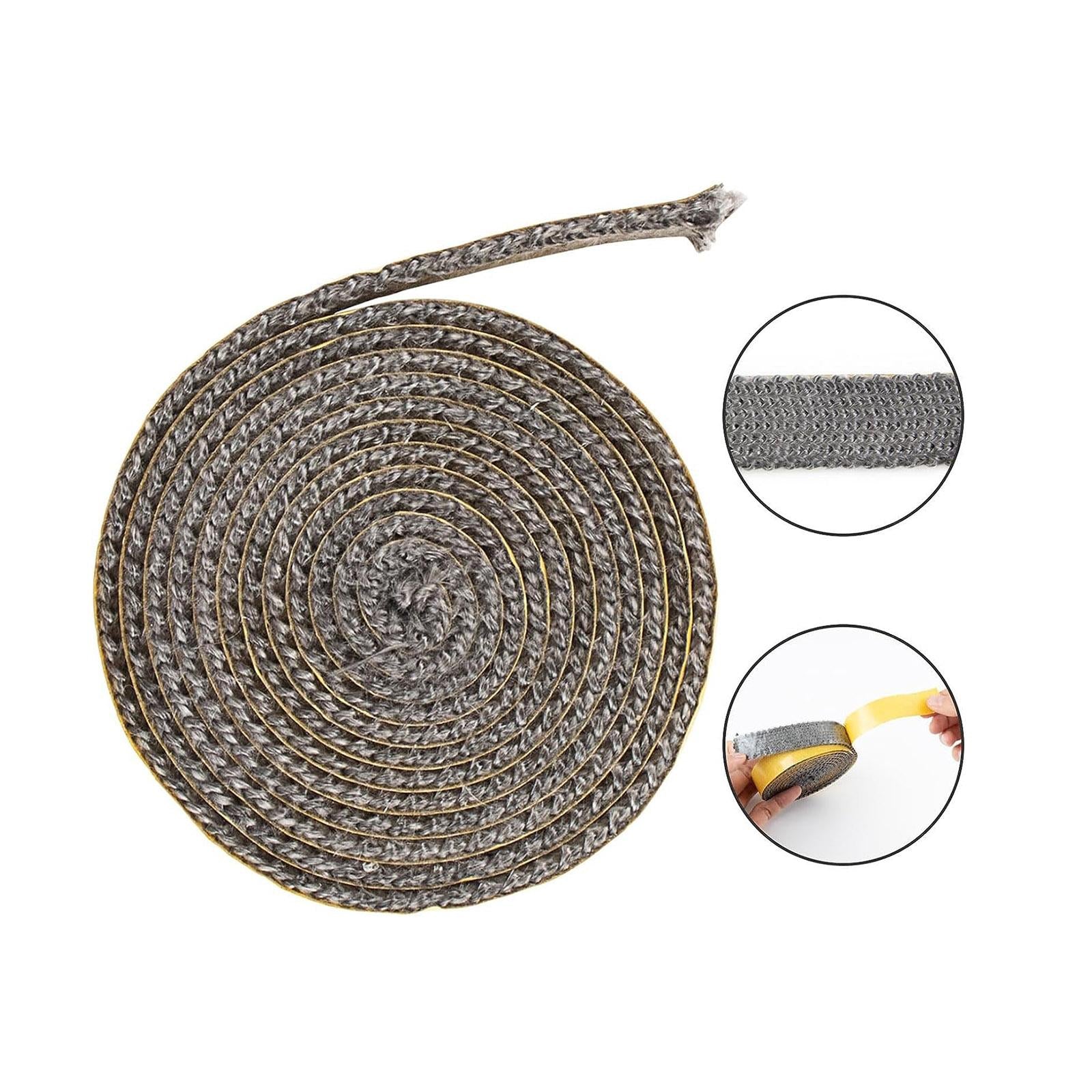 Wood Stove Gasket 78.7 inch Gasket Rope Fireplace Sealing Rope Seal Gasket