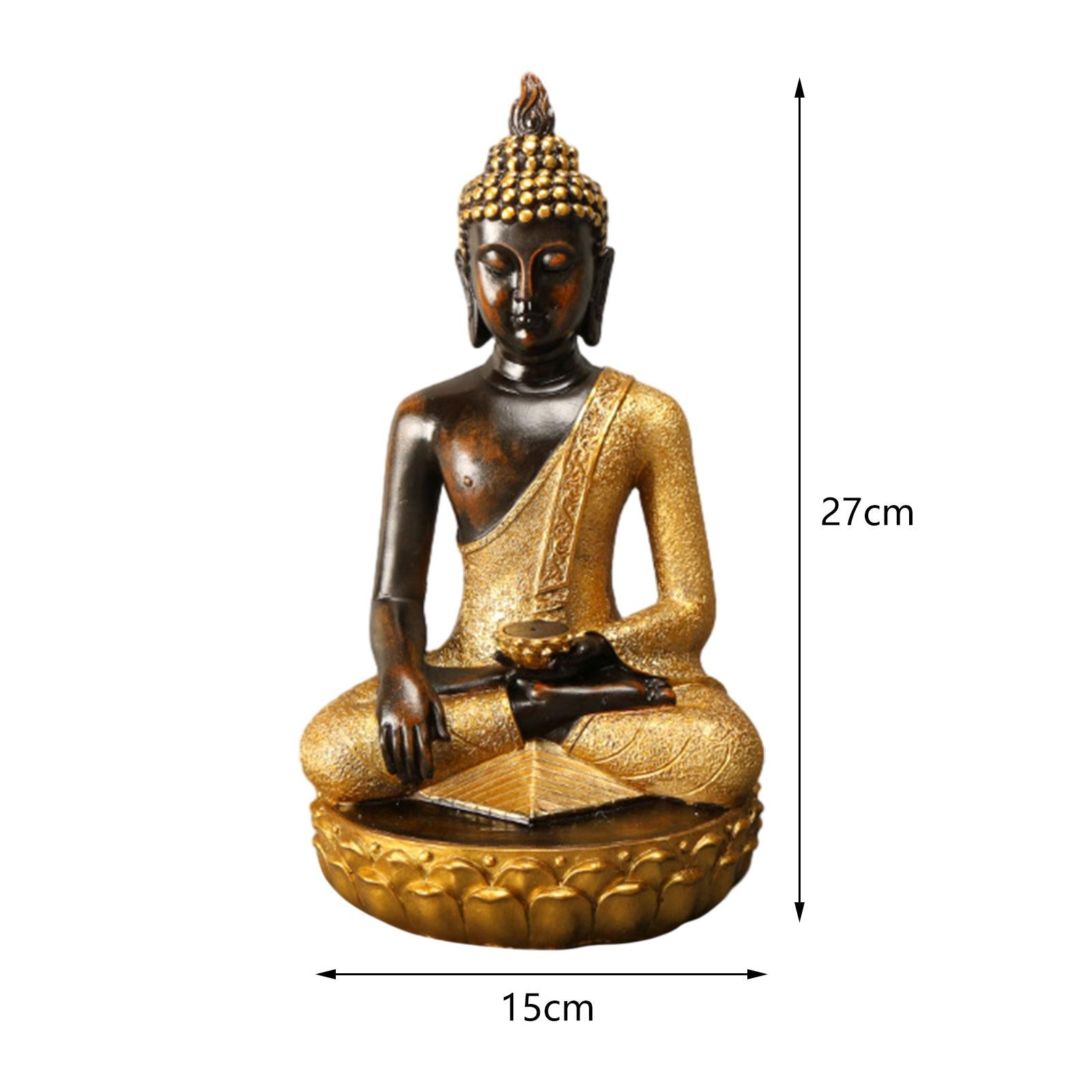 Thailand Buddha Figurine Art Thai Buddha Statue for Living Room Home Desktop