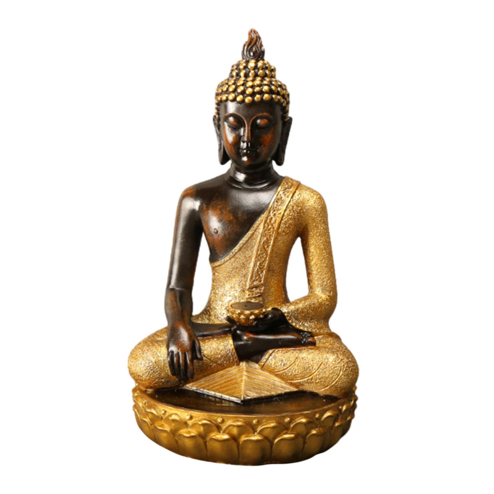 Thailand Buddha Figurine Art Thai Buddha Statue for Living Room Home Desktop