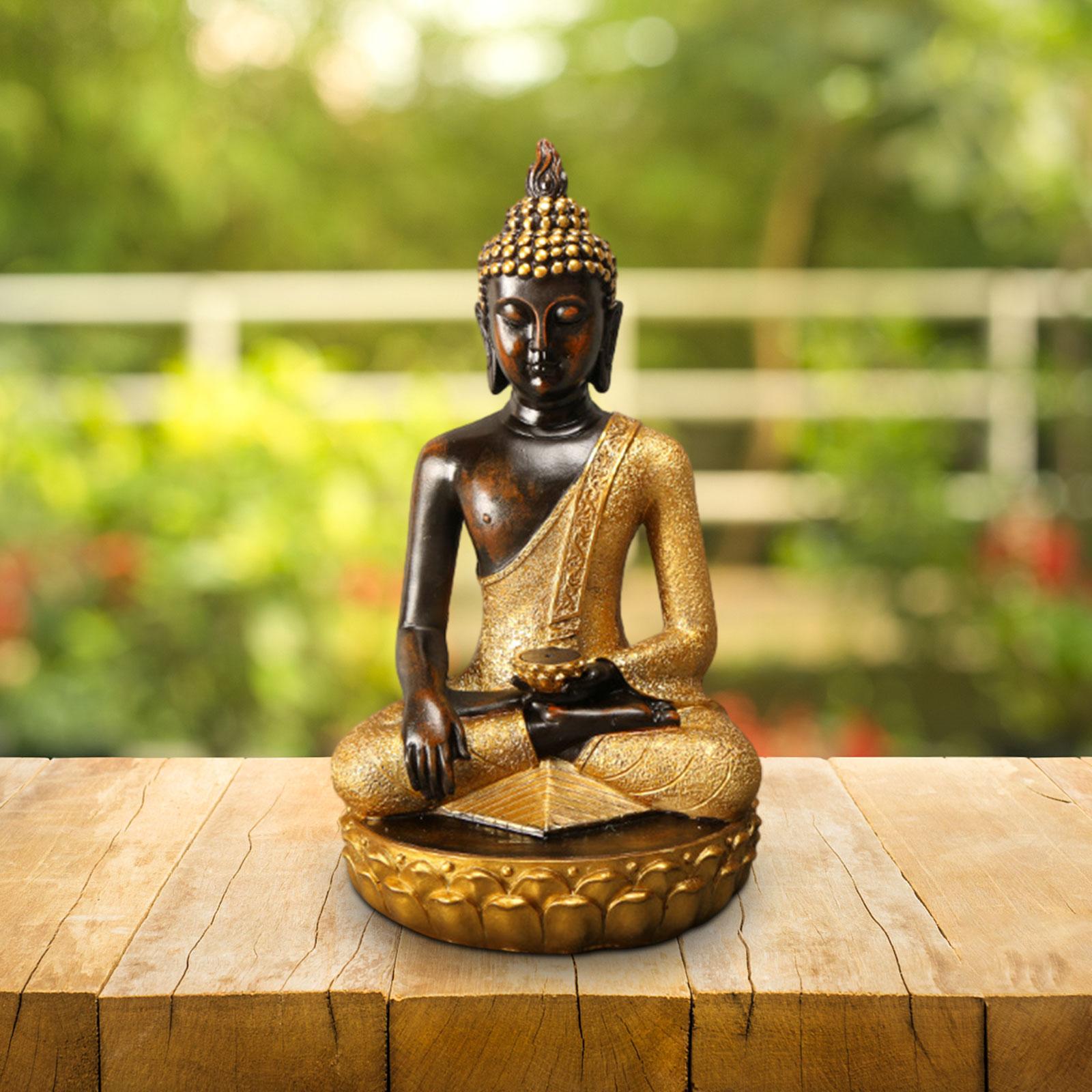 Thailand Buddha Figurine Art Thai Buddha Statue for Living Room Home Desktop
