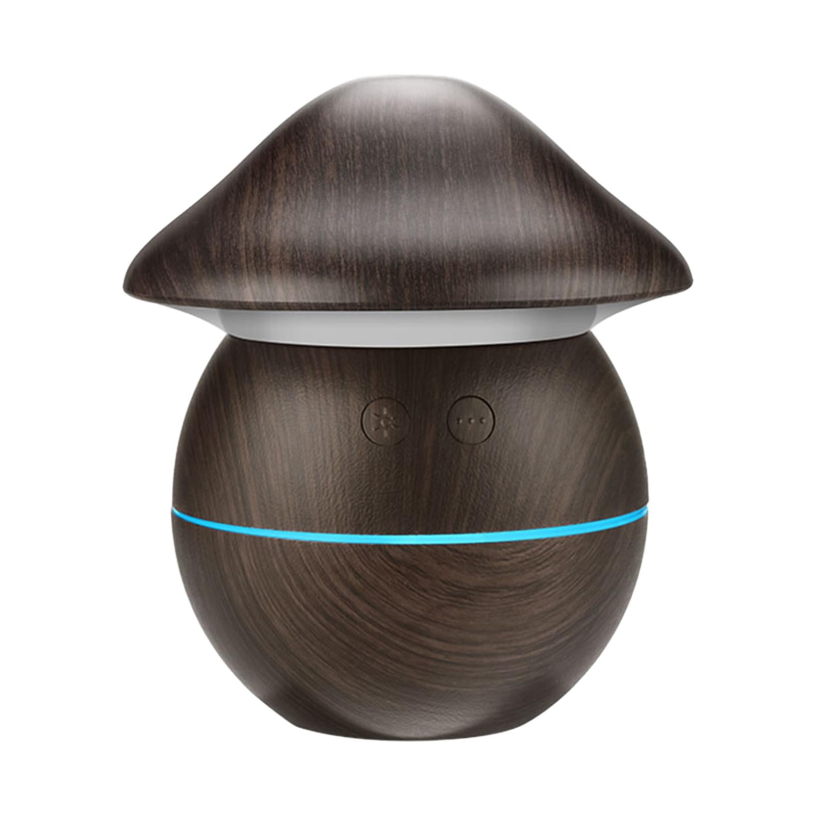 0.25L USB Mushroom Shaped Mist Air Humidifier Quiet Portable for Home Office Dark Brown