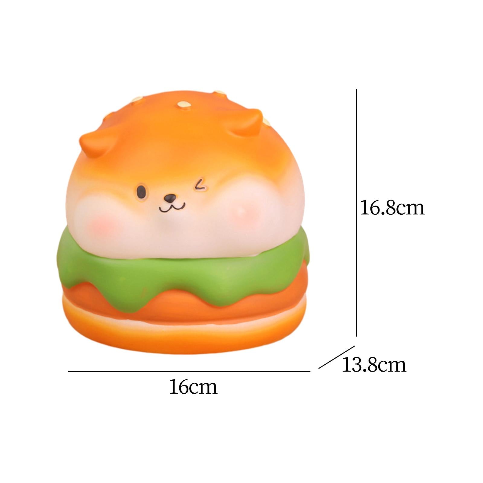 Bread Puppy Money Bank Cartoon Little Dog Statue for Apartment Table Bedroom Style A