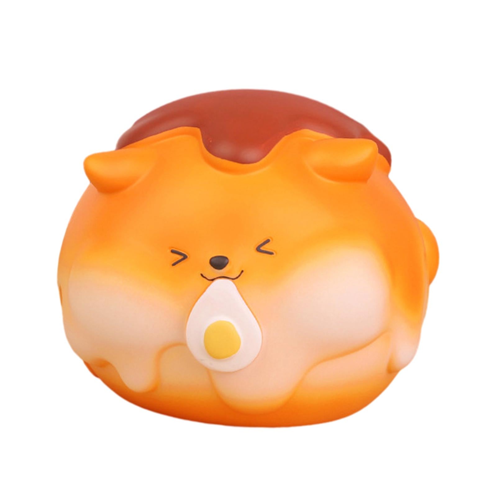 Bread Puppy Money Bank Cartoon Little Dog Statue for Apartment Table Bedroom Style B