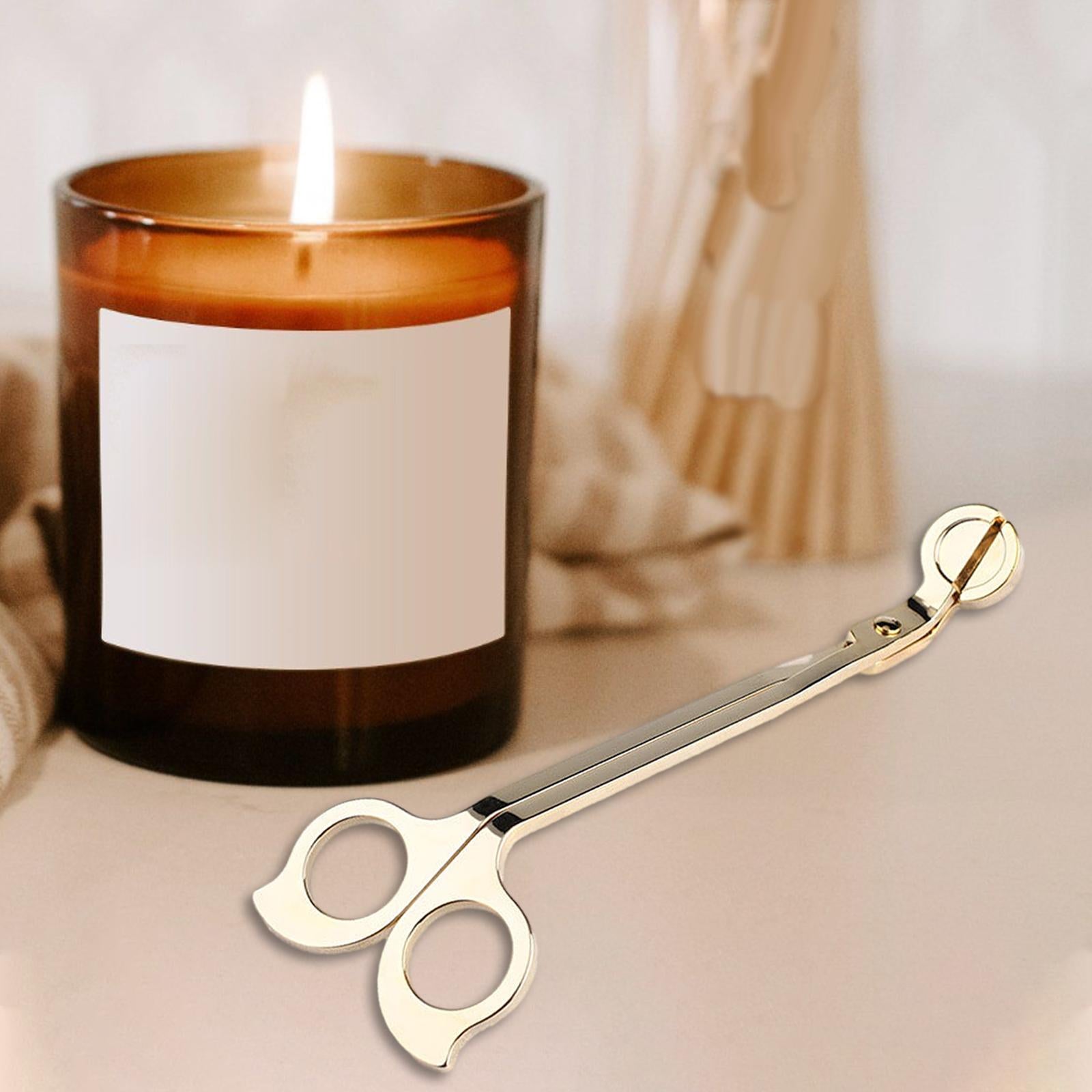 Candle Wick Trimmer Premium Sturdy Candle Extinguishing Tool Candle Scissors gold
