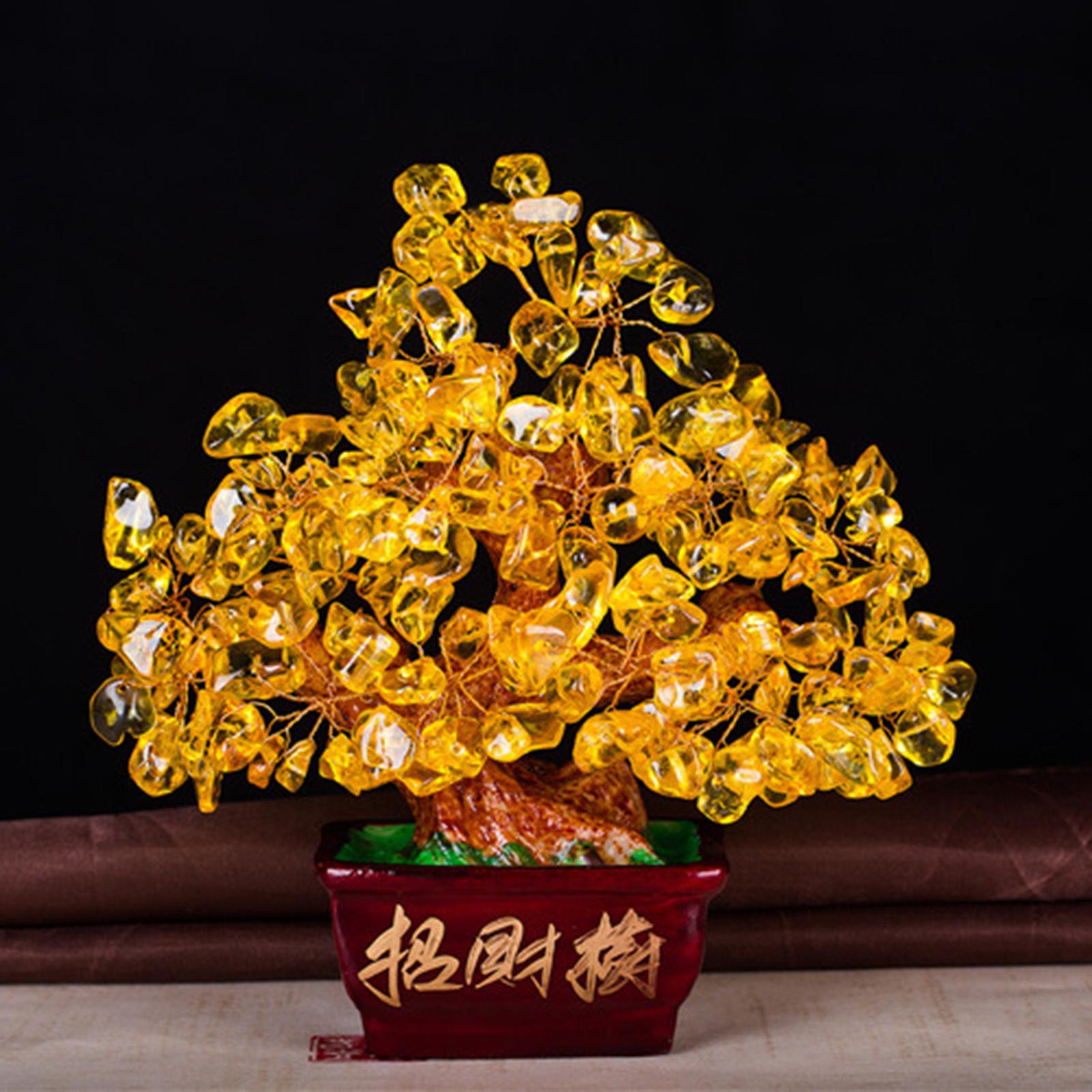 Money Tree Base DIY Semi Finished Wealth Tree for Cabinet Desktop Home