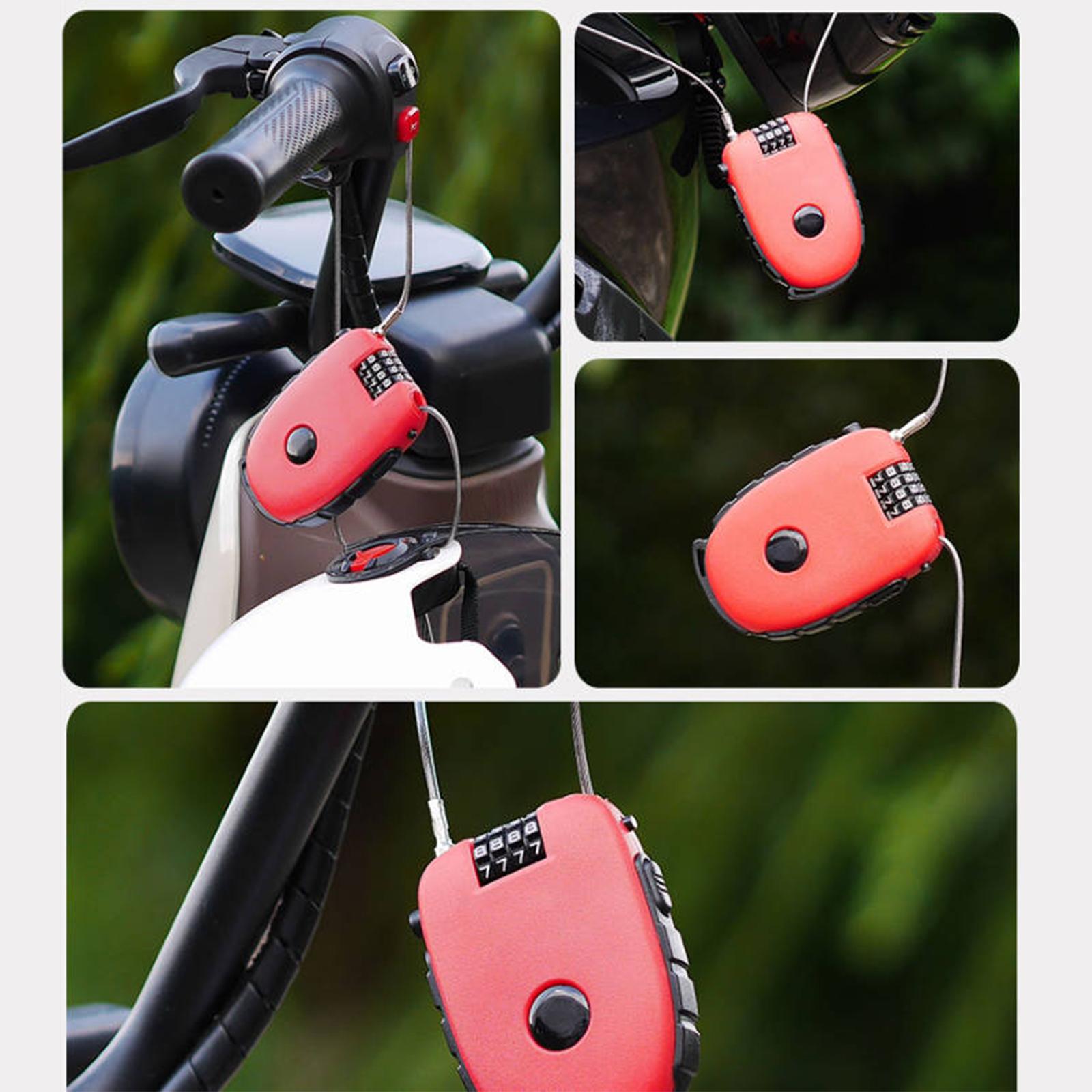 Steel Cable Locks Bike Parts Portable Multipurpose Telescopic Steel Wire Locks