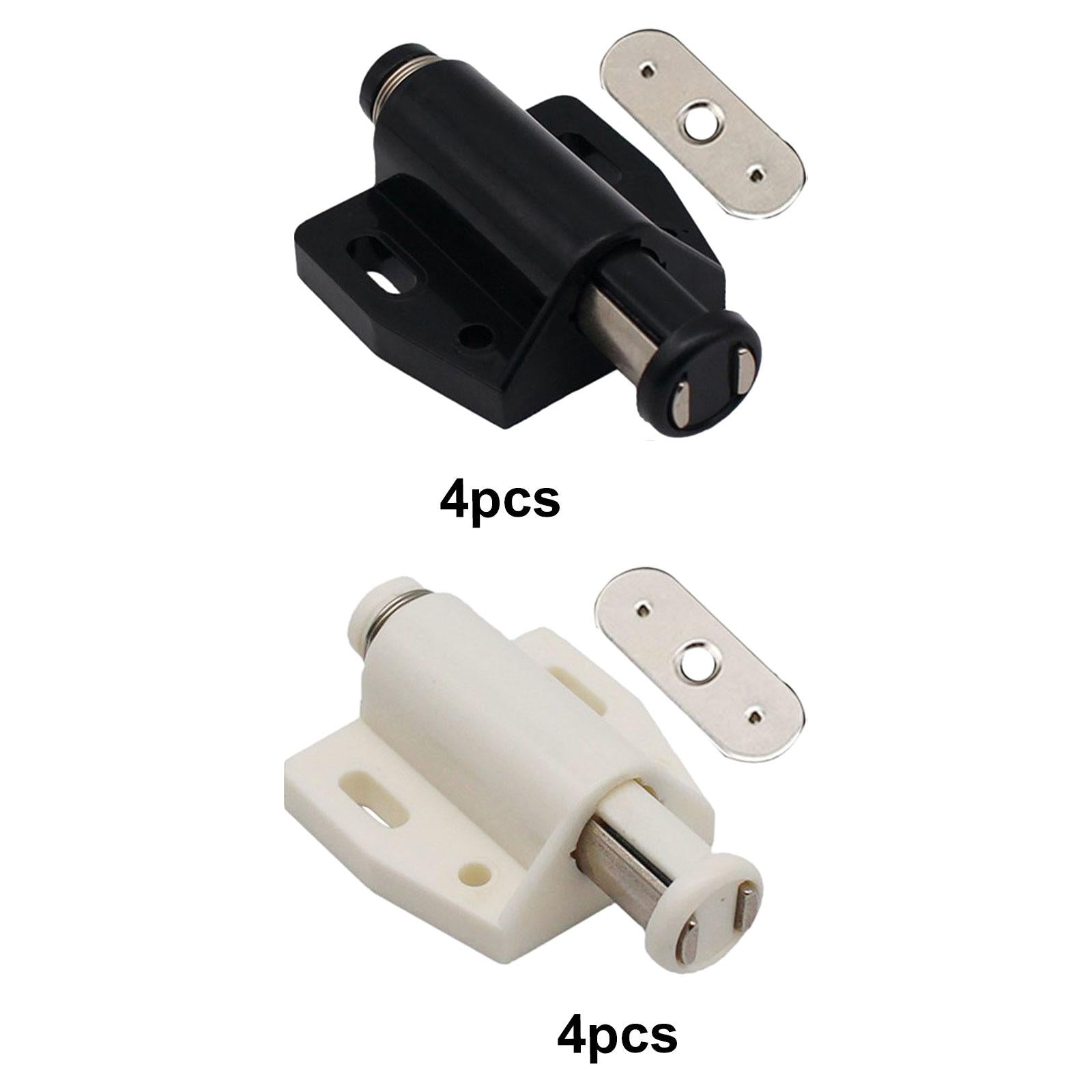 Cabinet Magnetic Touch Latch Cabinet Drawer Magnet Catch for Closet Cabinet Black