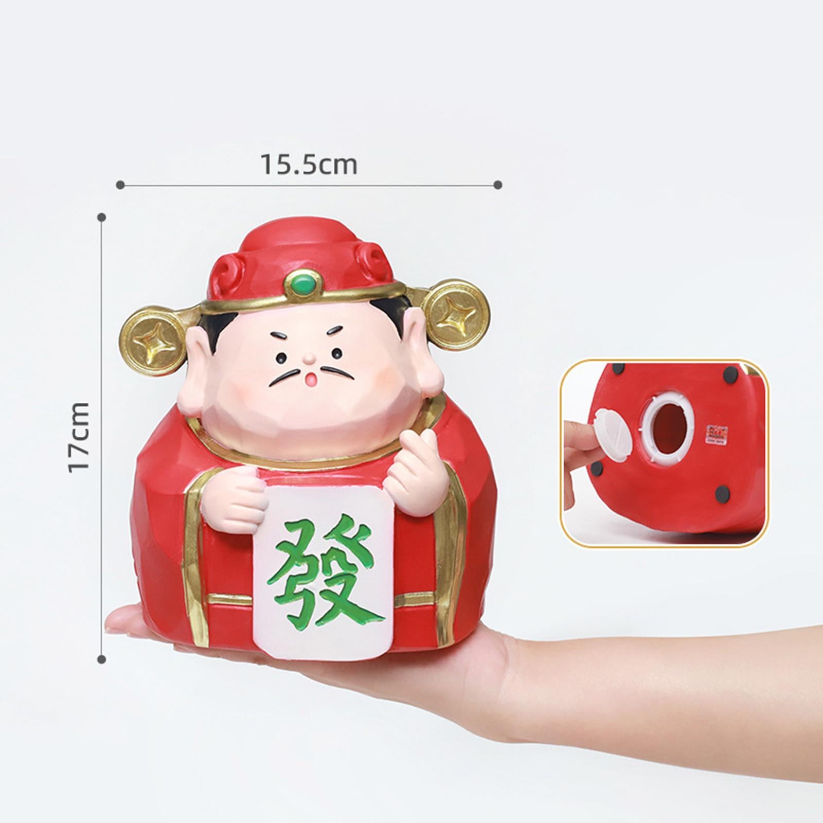 Money Boxes Souvenir God of Wealth Piggy Bank Decor for Household Home Decor