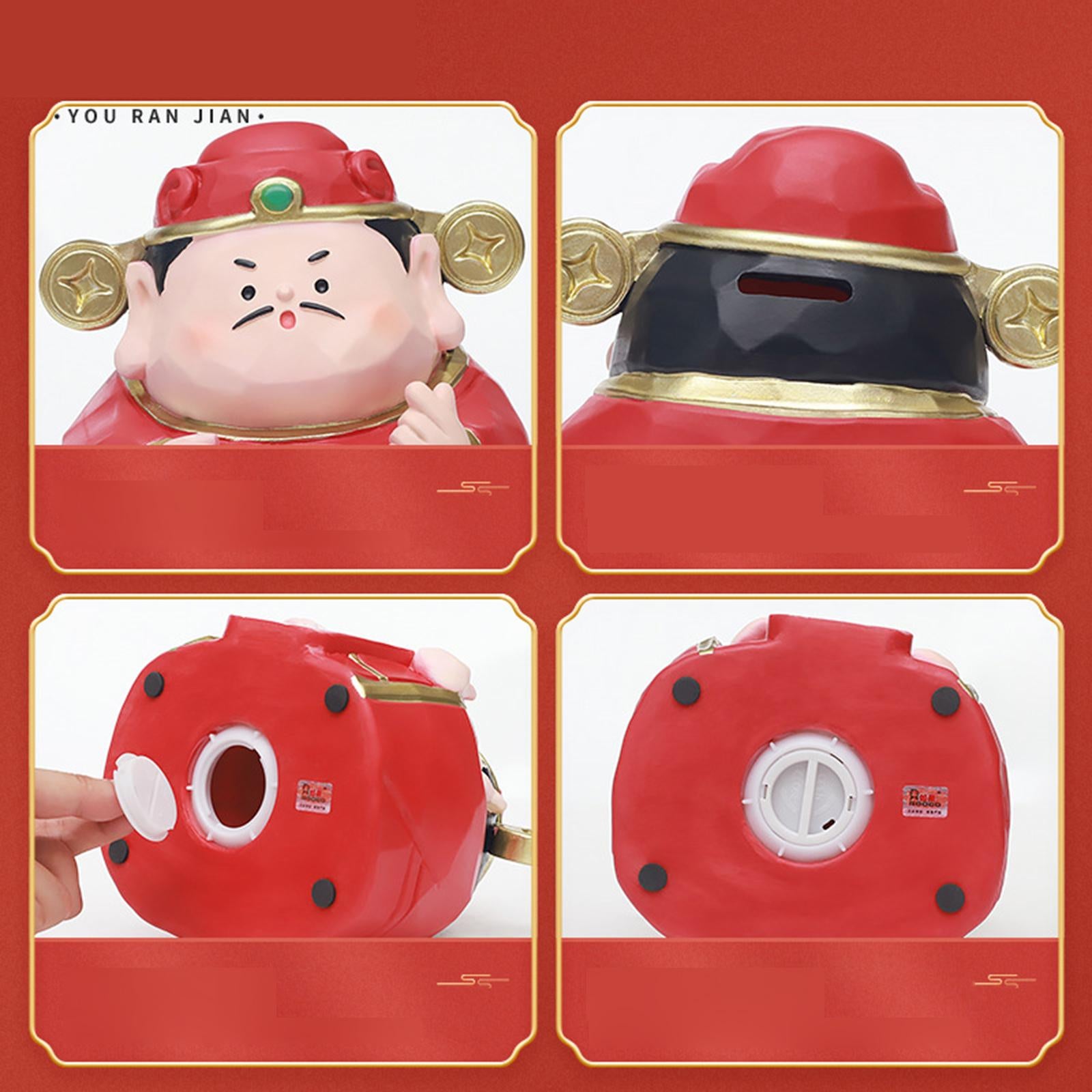 Money Boxes Souvenir God of Wealth Piggy Bank Decor for Household Home Decor