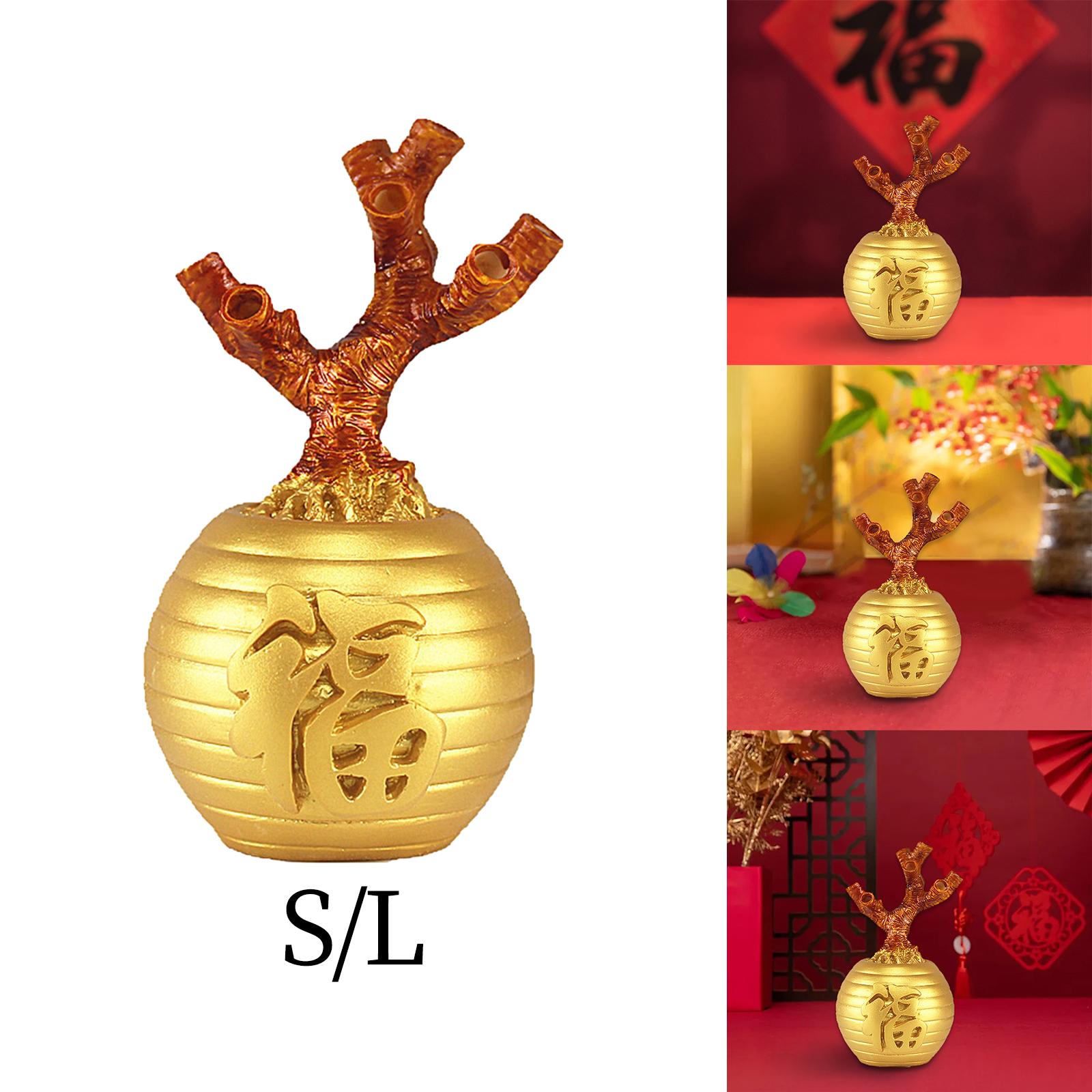 Money Tree Base DIY Semi Finished Feng Shui Decor for Bookshelf Office Decor S