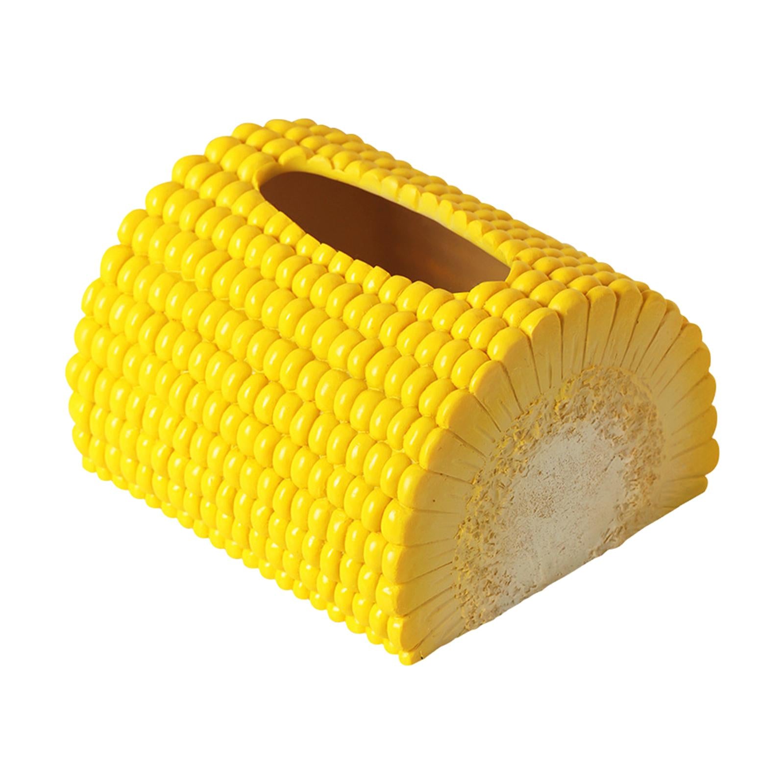 Funny Tissue Holder Corn Cute Tissue Box Holder for Night Stand Home Bedroom