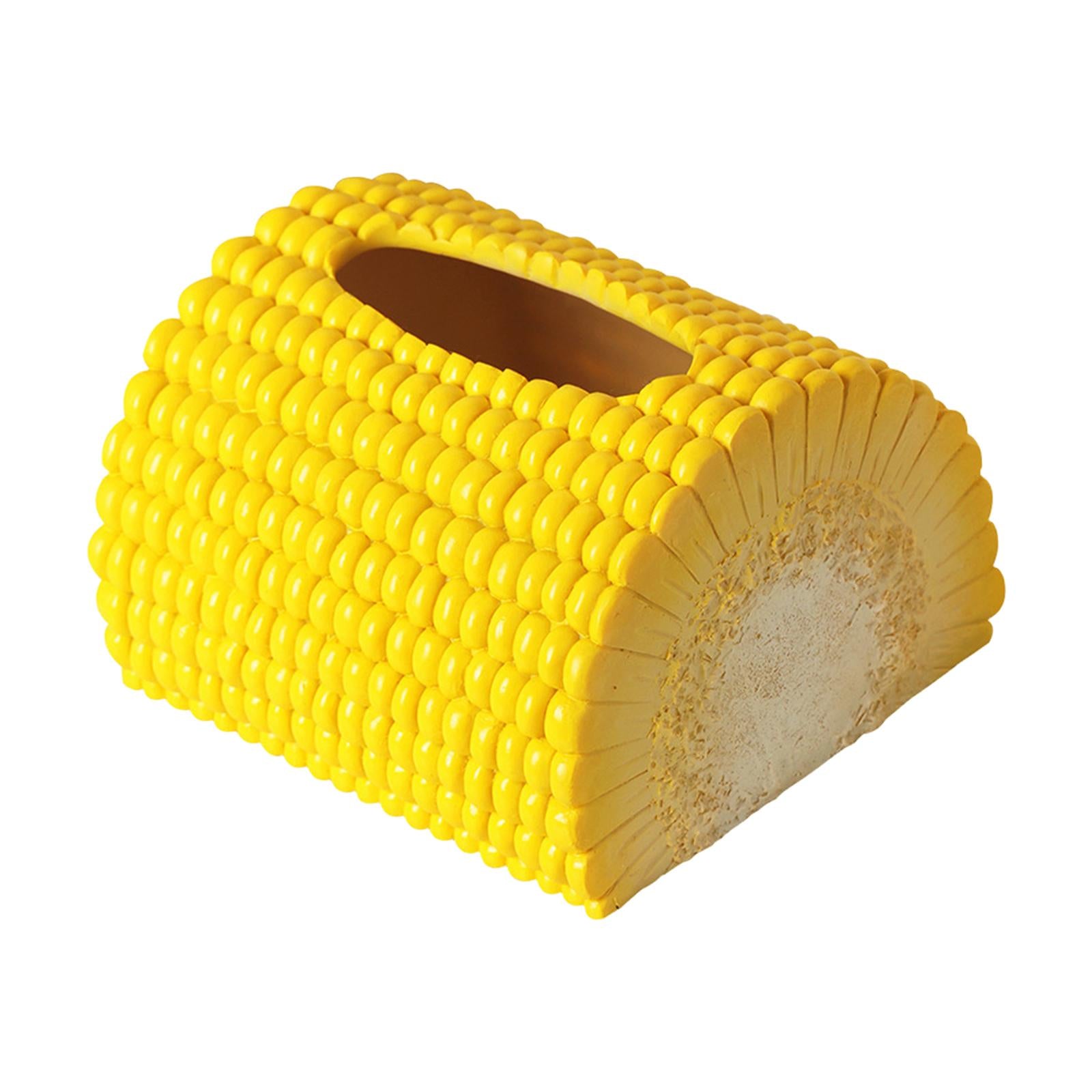 Funny Tissue Holder Corn Cute Tissue Box Holder for Night Stand Home Bedroom